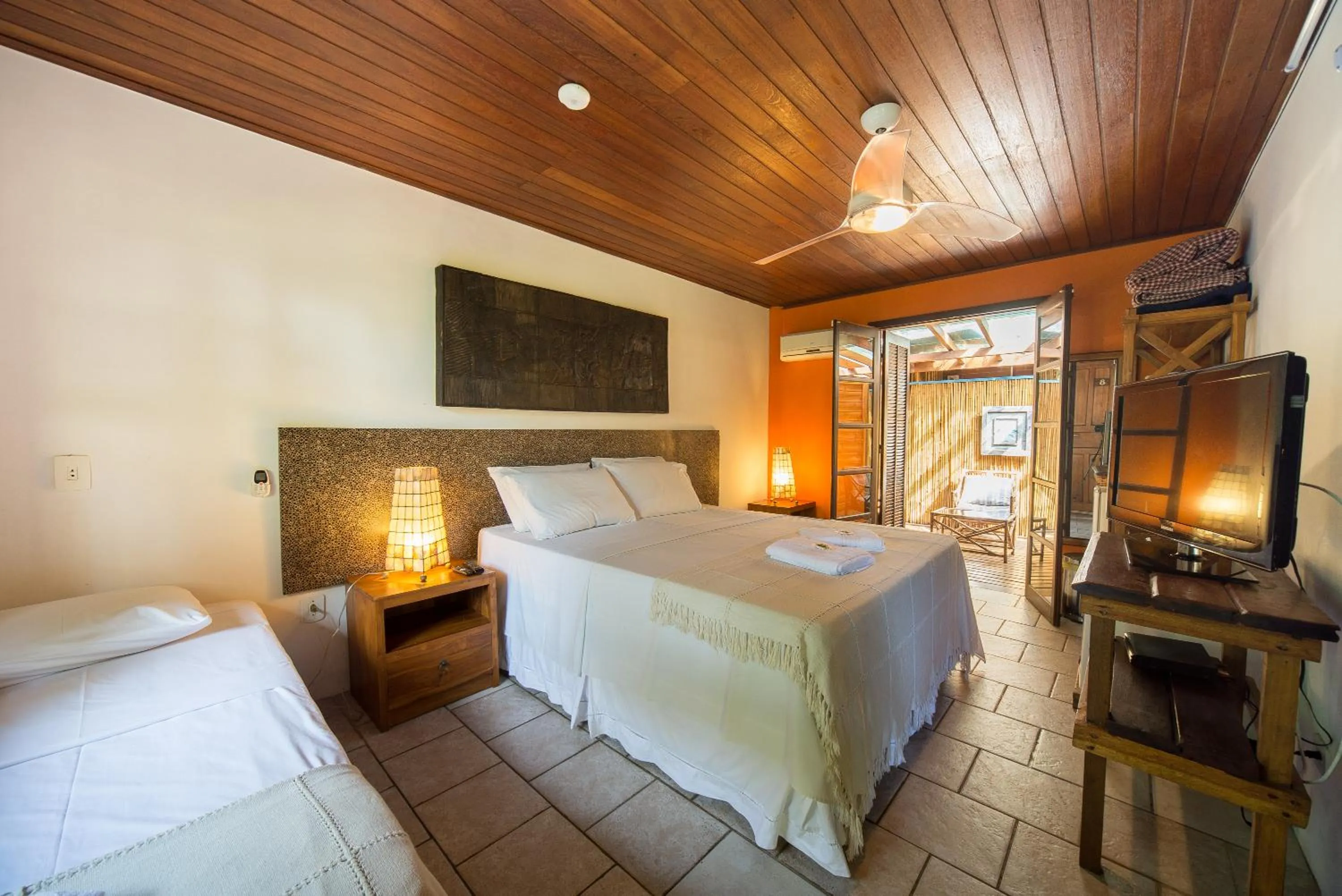 Bed in Pousada Treze Luas