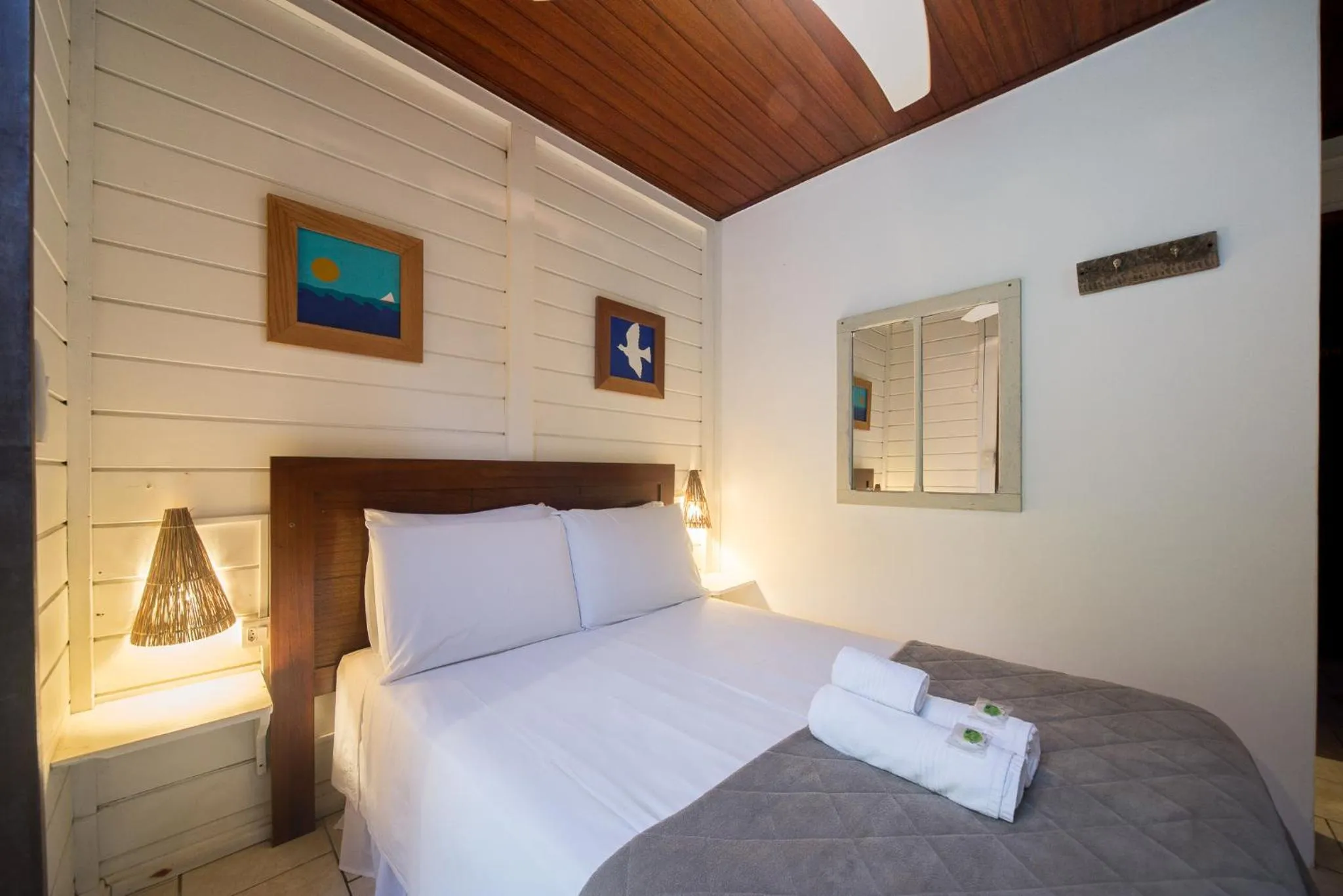 Bed in Pousada Treze Luas