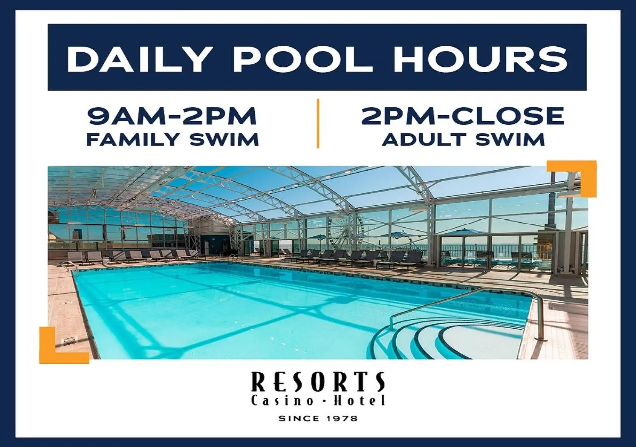 Swimming pool in Resorts Casino Hotel Atlantic City