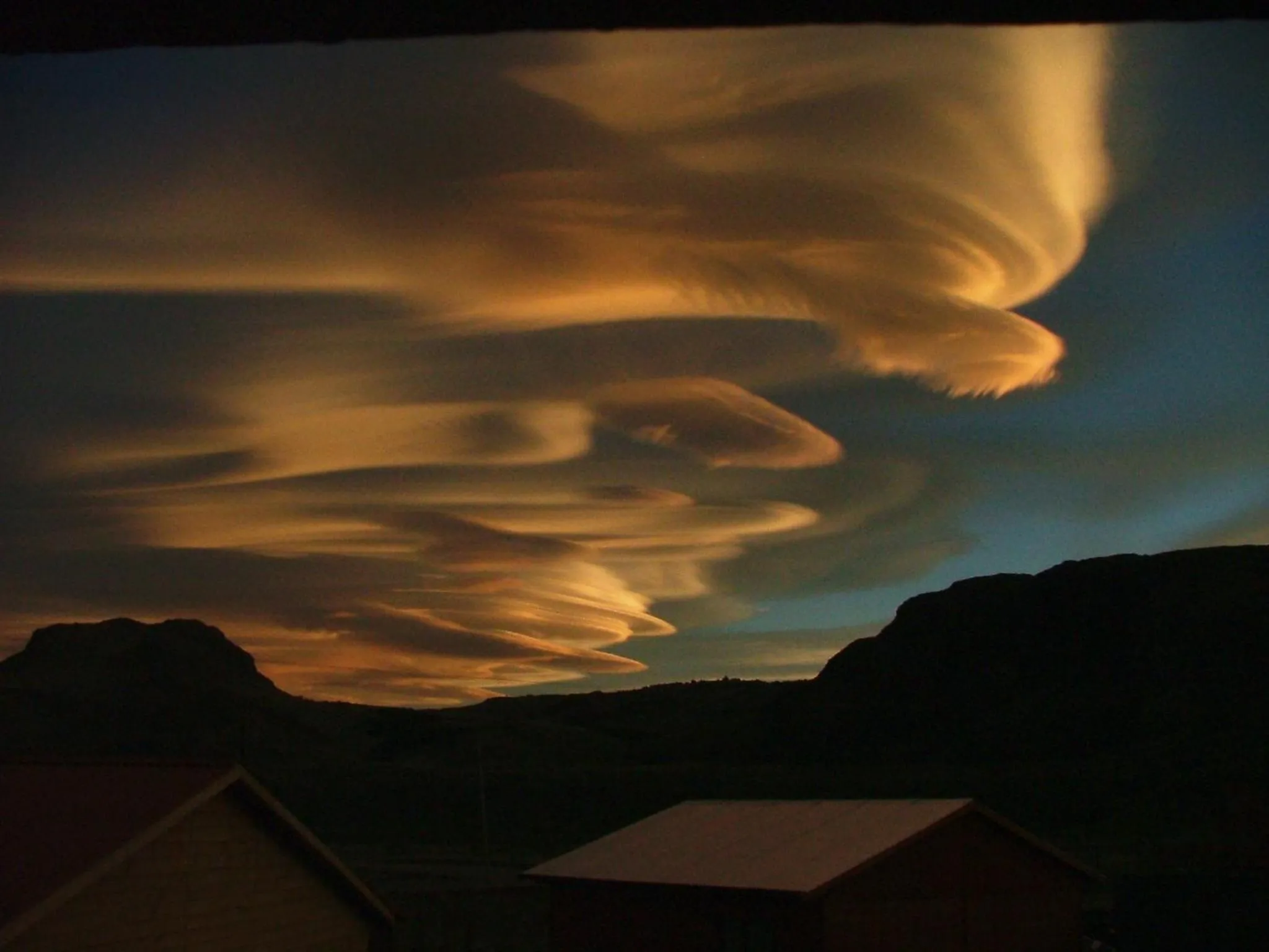 Sunset in Nothofagus Bed & Breakfast