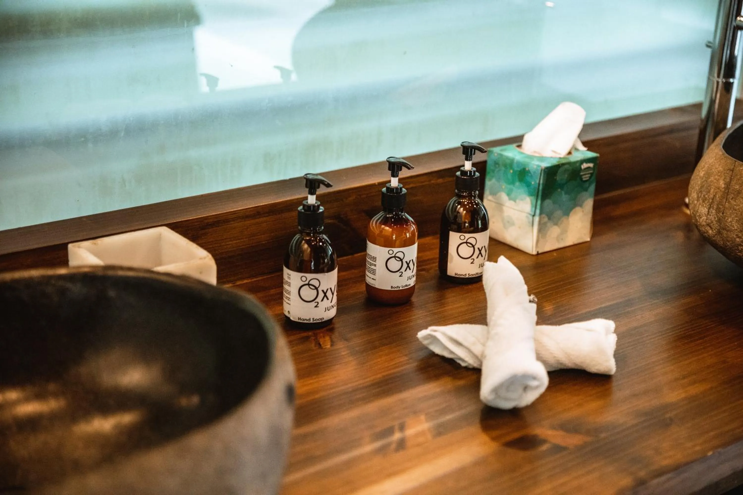 towels in Oxygen Jungle Villas & Spa