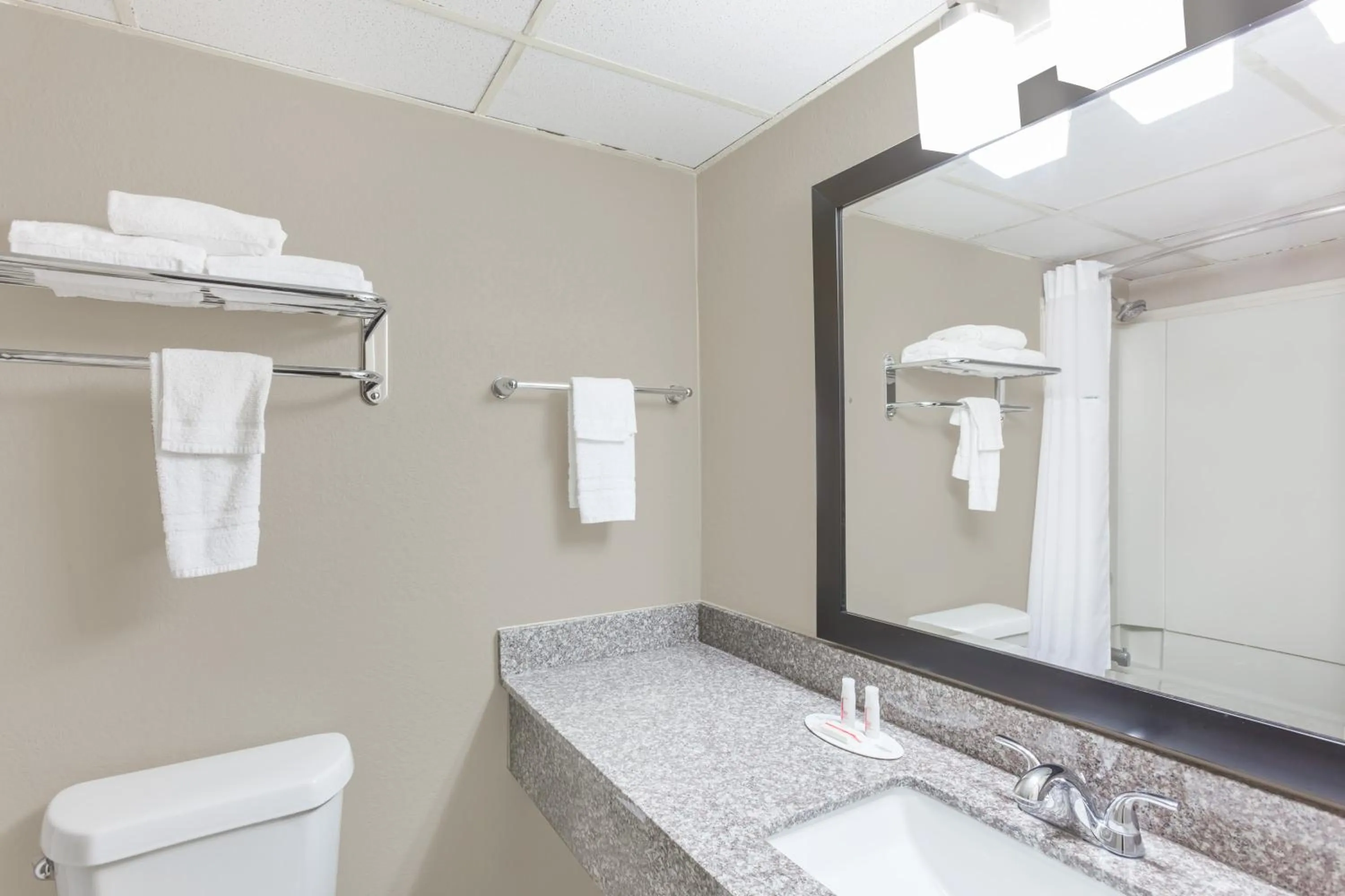 Bathroom in Super 8 by Wyndham Buffalo