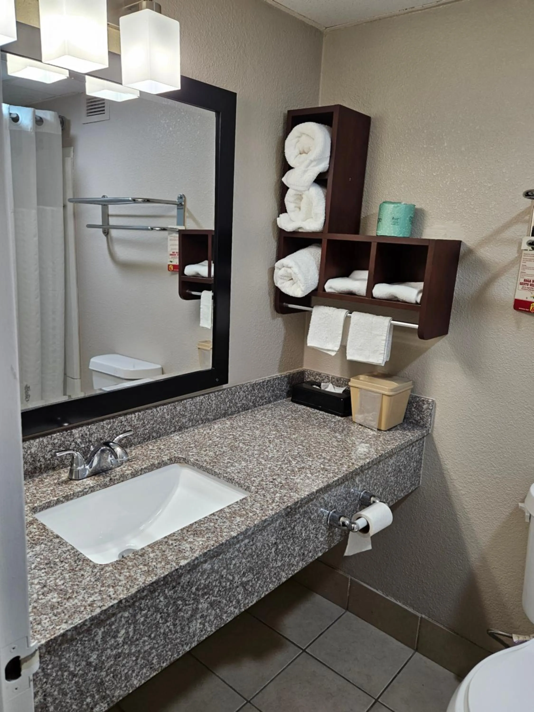 Bathroom in Super 8 by Wyndham Buffalo