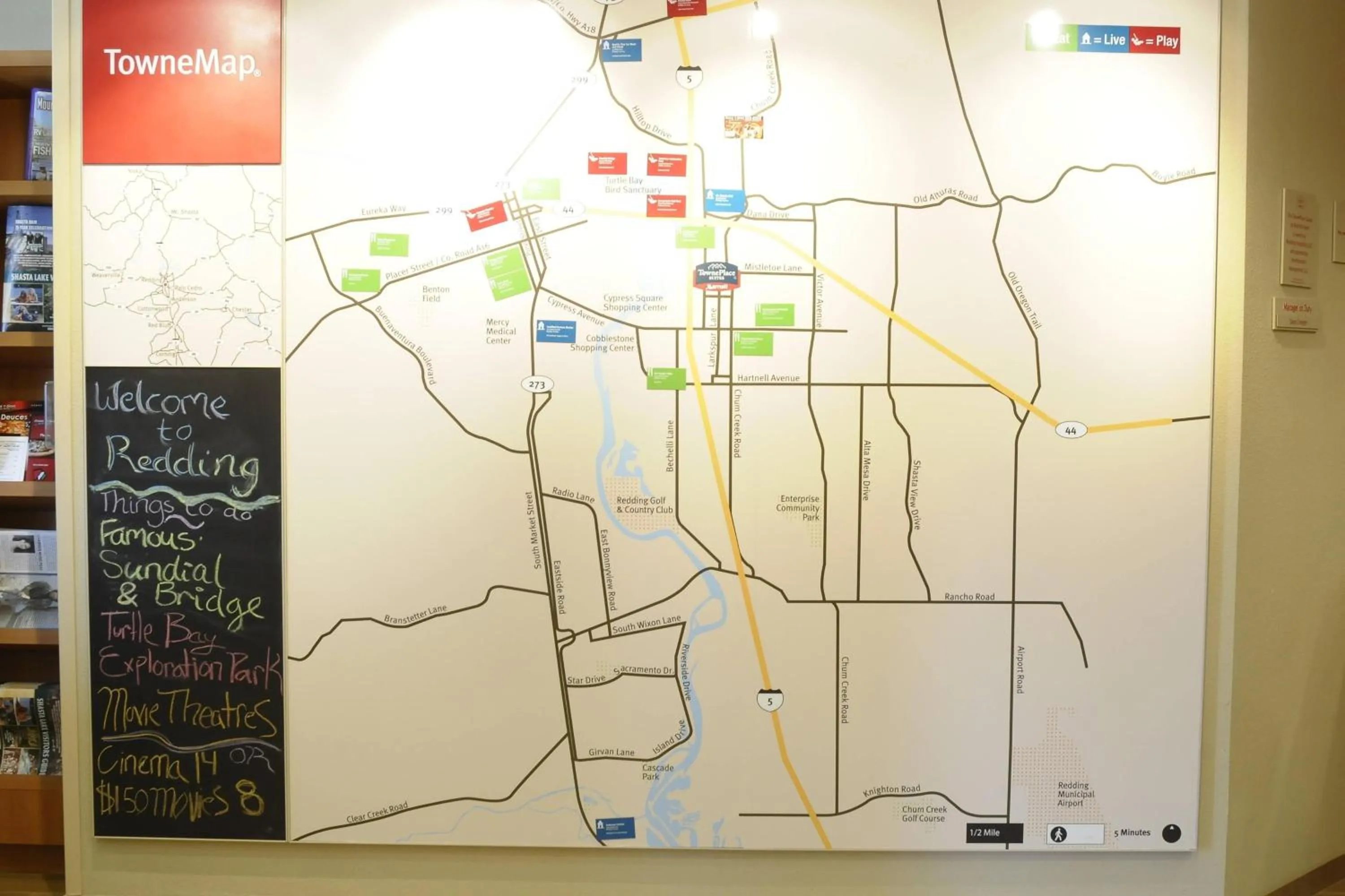 View (from property/room) in TownePlace Suites Redding