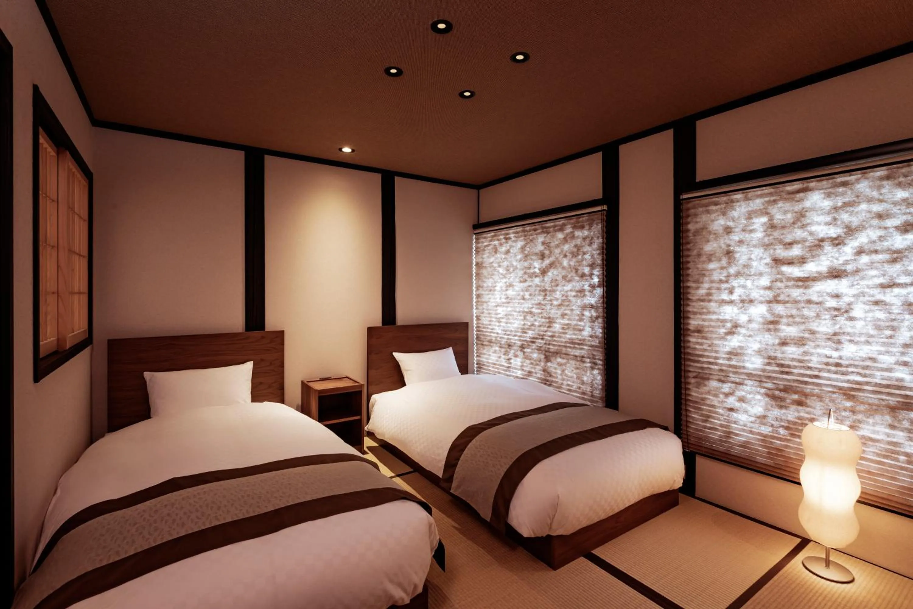 Bedroom, Bed in Rinn Tenjincho