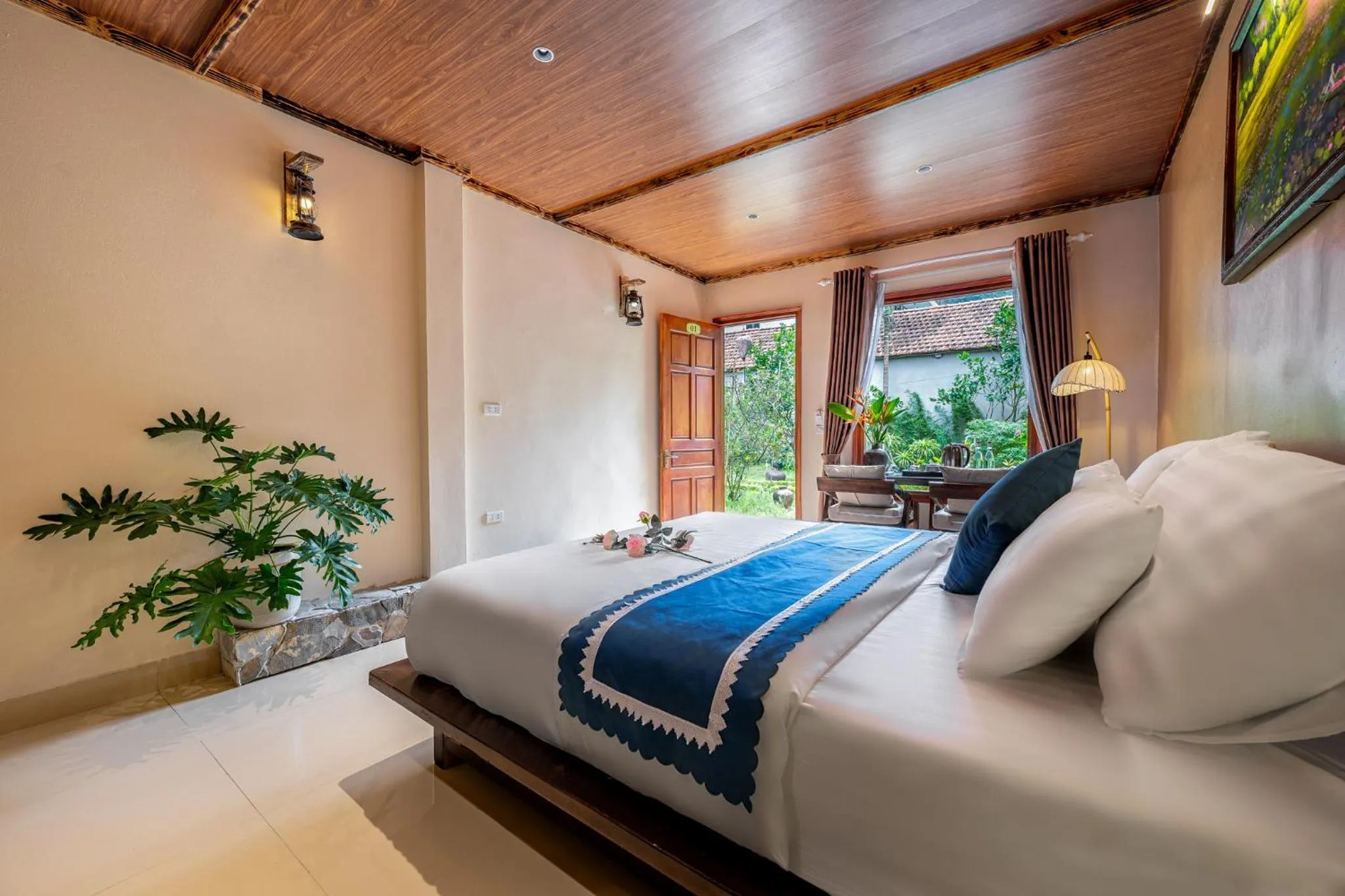 Bed in Tam Coc Luxury Homestay