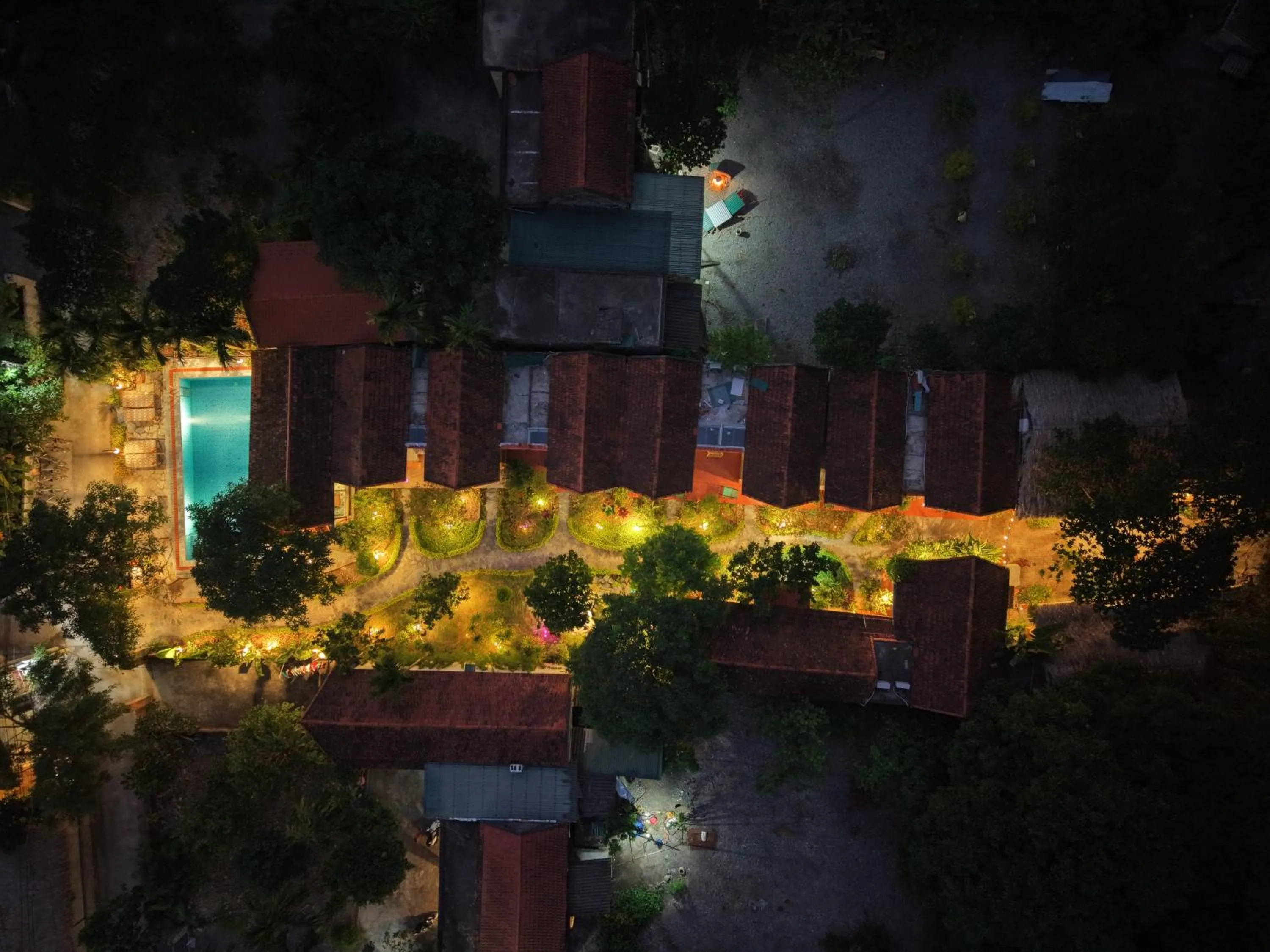 Bird's eye view in Tam Coc Luxury Homestay