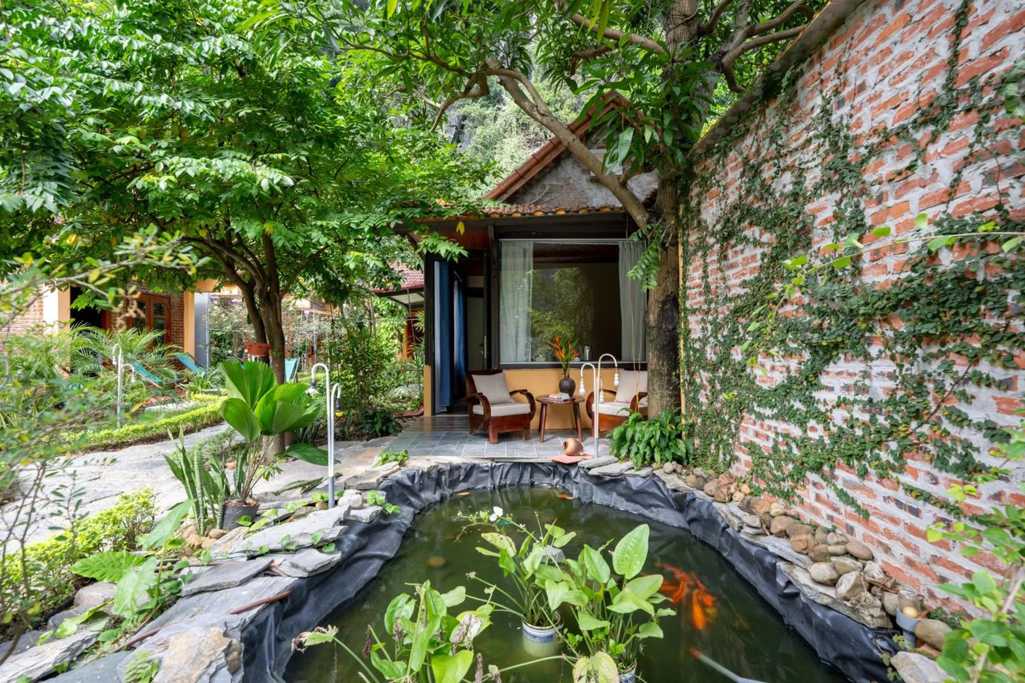 Patio in Tam Coc Luxury Homestay