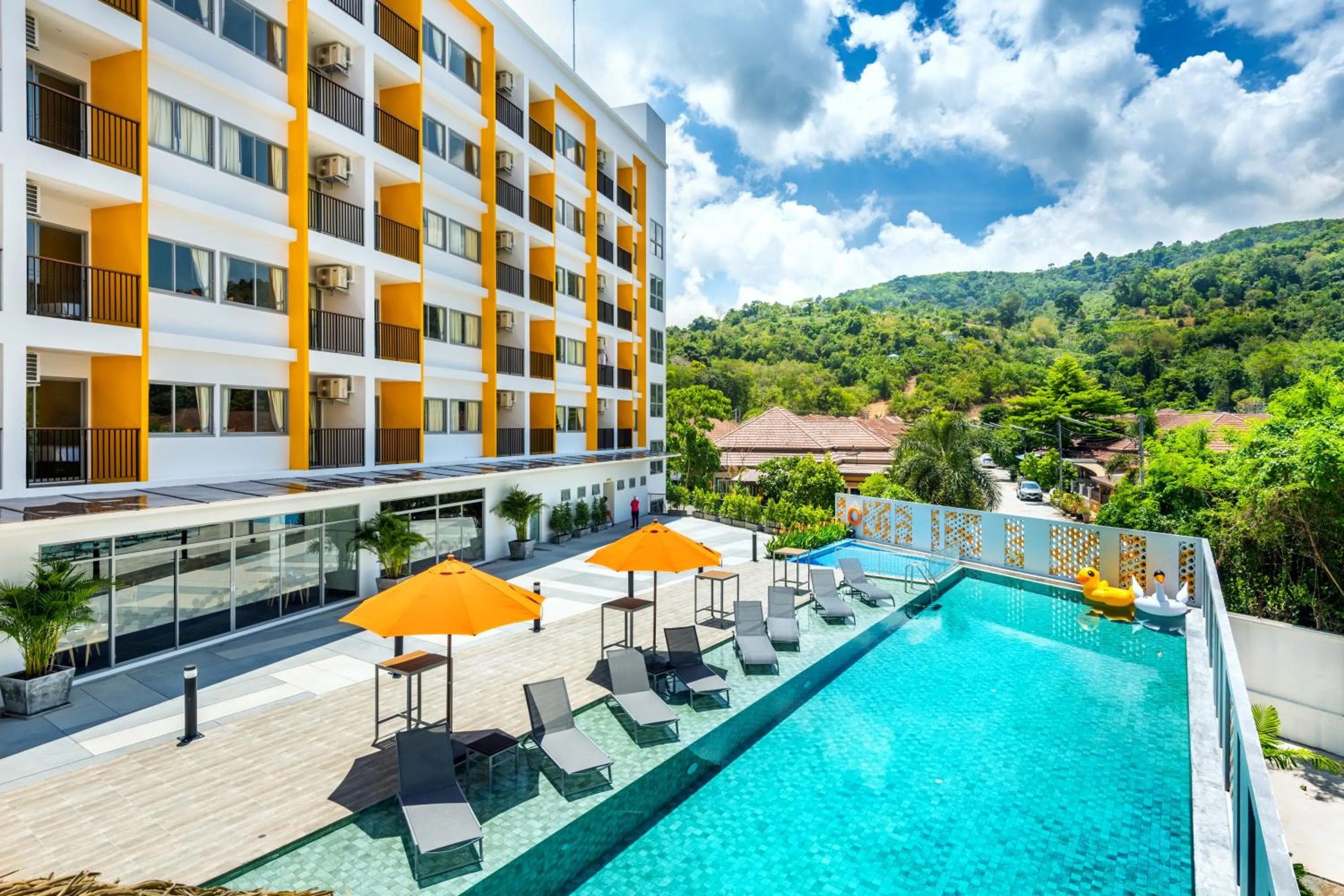Pool view in Beehive Boutique Hotel Phuket