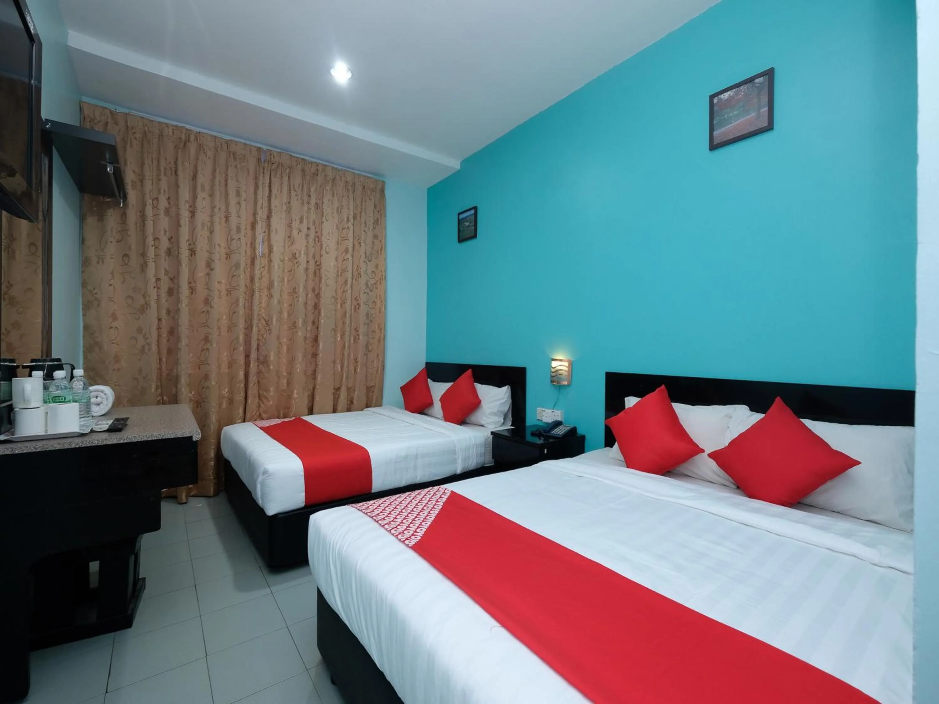 Bed in Marjan Hotel Sdn Bhd