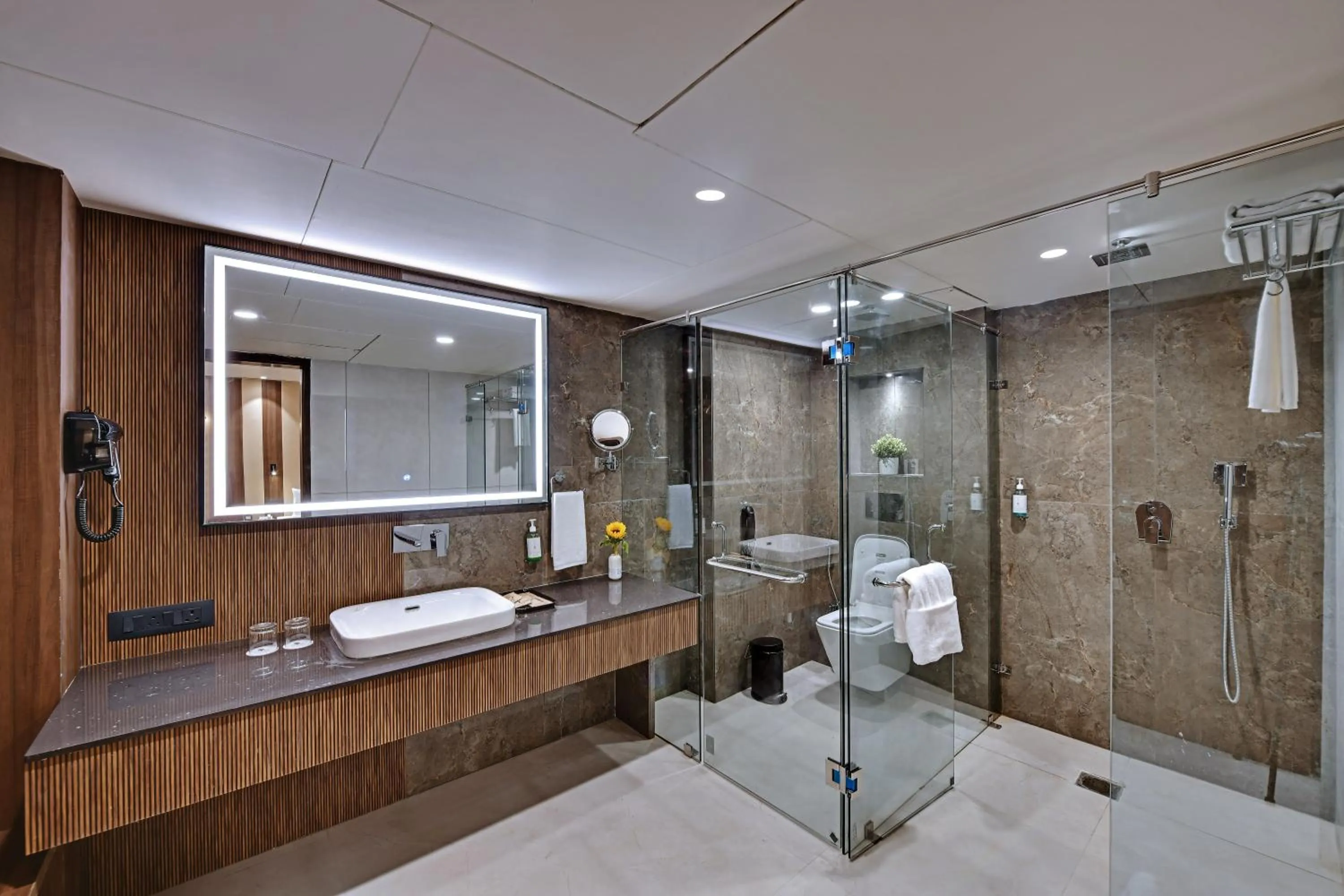 Bathroom in Hotel Suba Star Ahmedabad