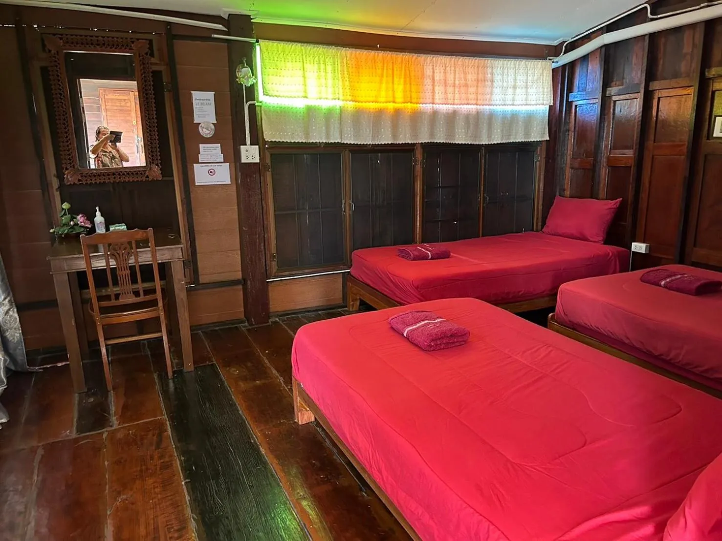 Bed in Baan Are Gong Riverside Homestay