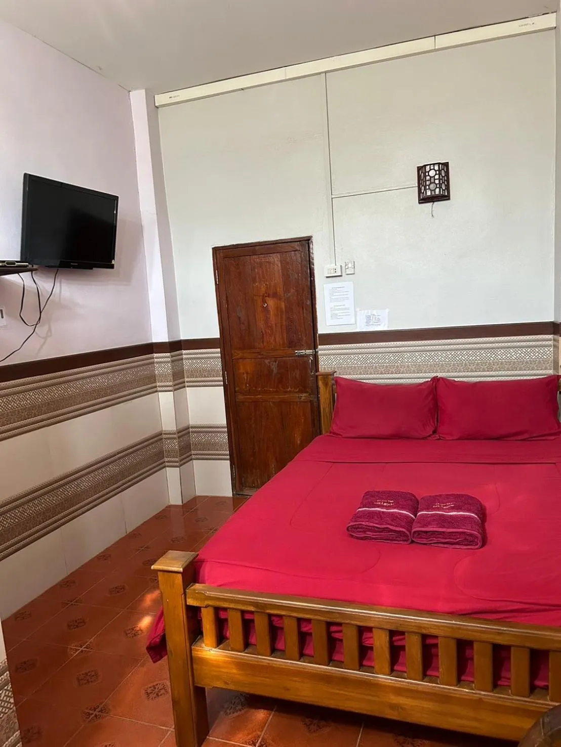 Bed in Baan Are Gong Riverside Homestay