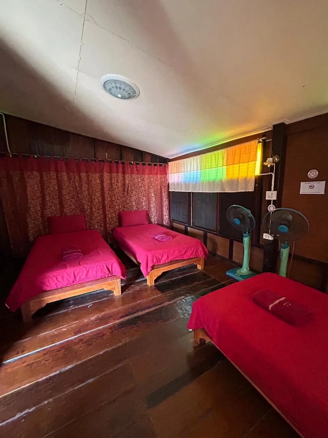 Bed in Baan Are Gong Riverside Homestay