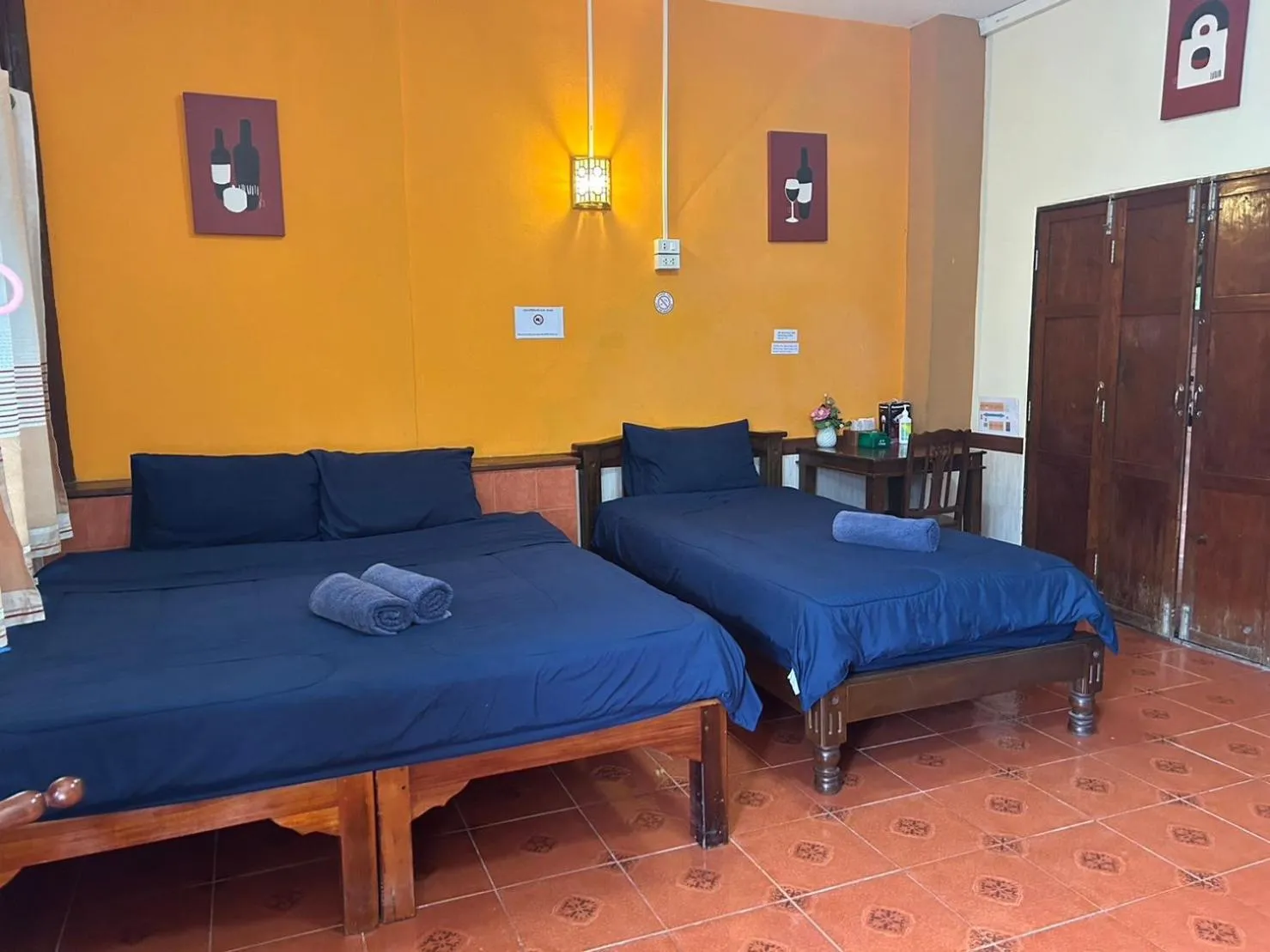 Bed in Baan Are Gong Riverside Homestay