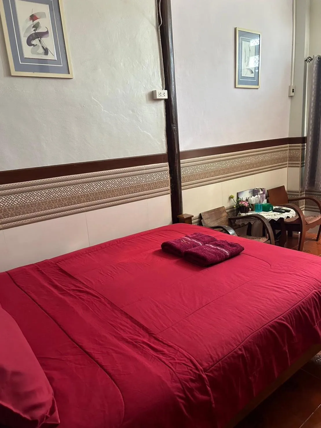 Bed in Baan Are Gong Riverside Homestay