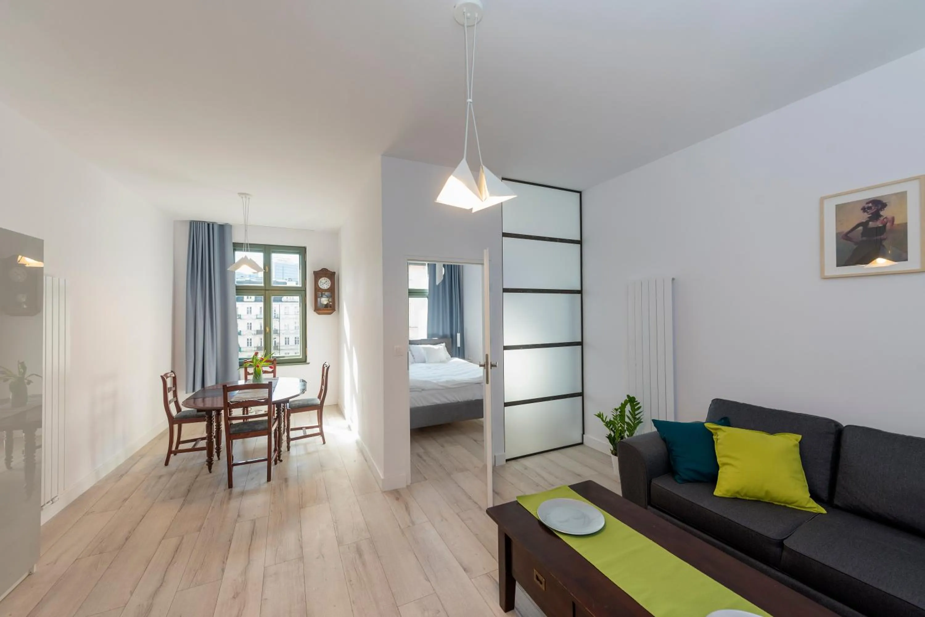 Living room, Bed in PROVENIR HOME STRZELECKA 25