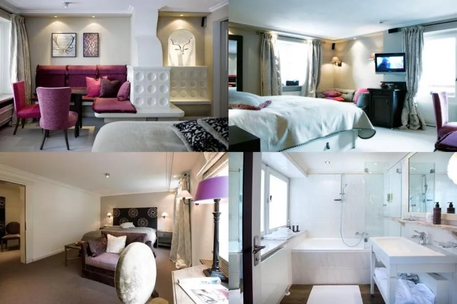 Bed in Hotel Berghof