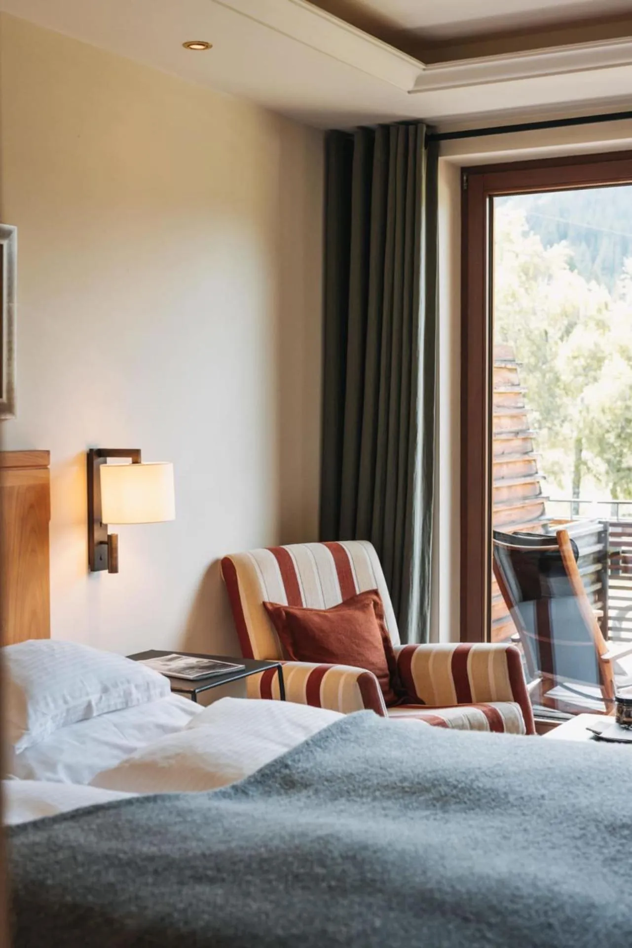 Bed in Hotel Berghof