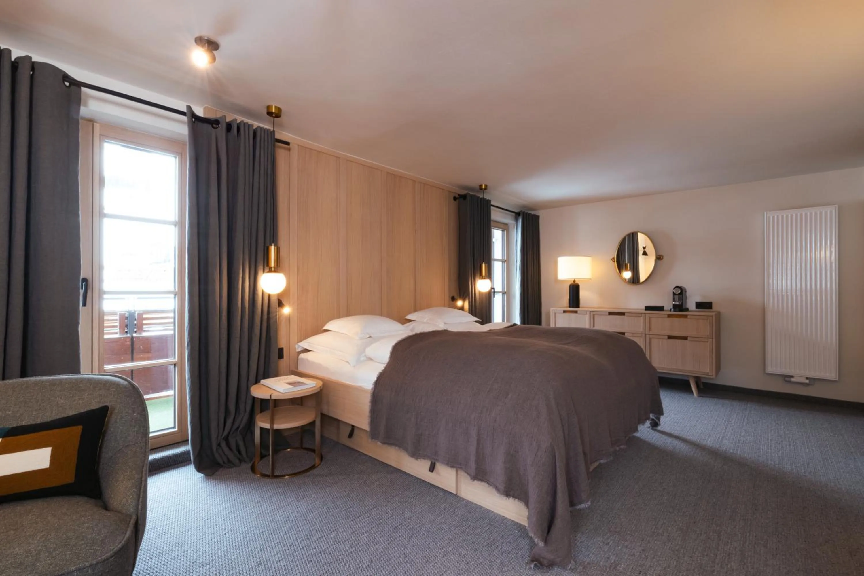 Bed in Hotel Berghof