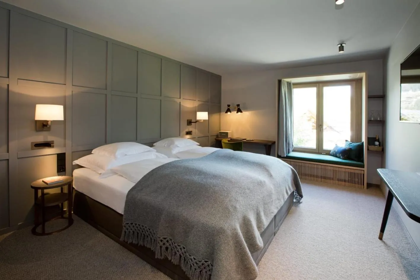 Bed in Hotel Berghof