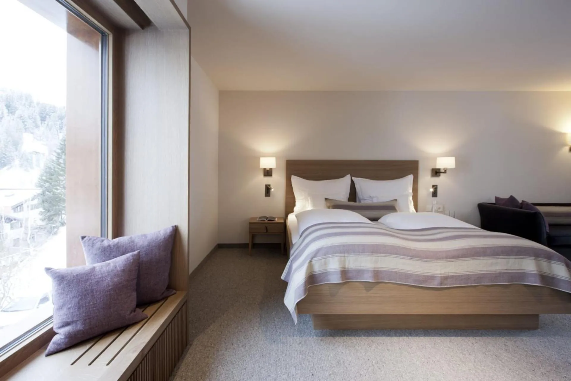 Bed in Hotel Berghof