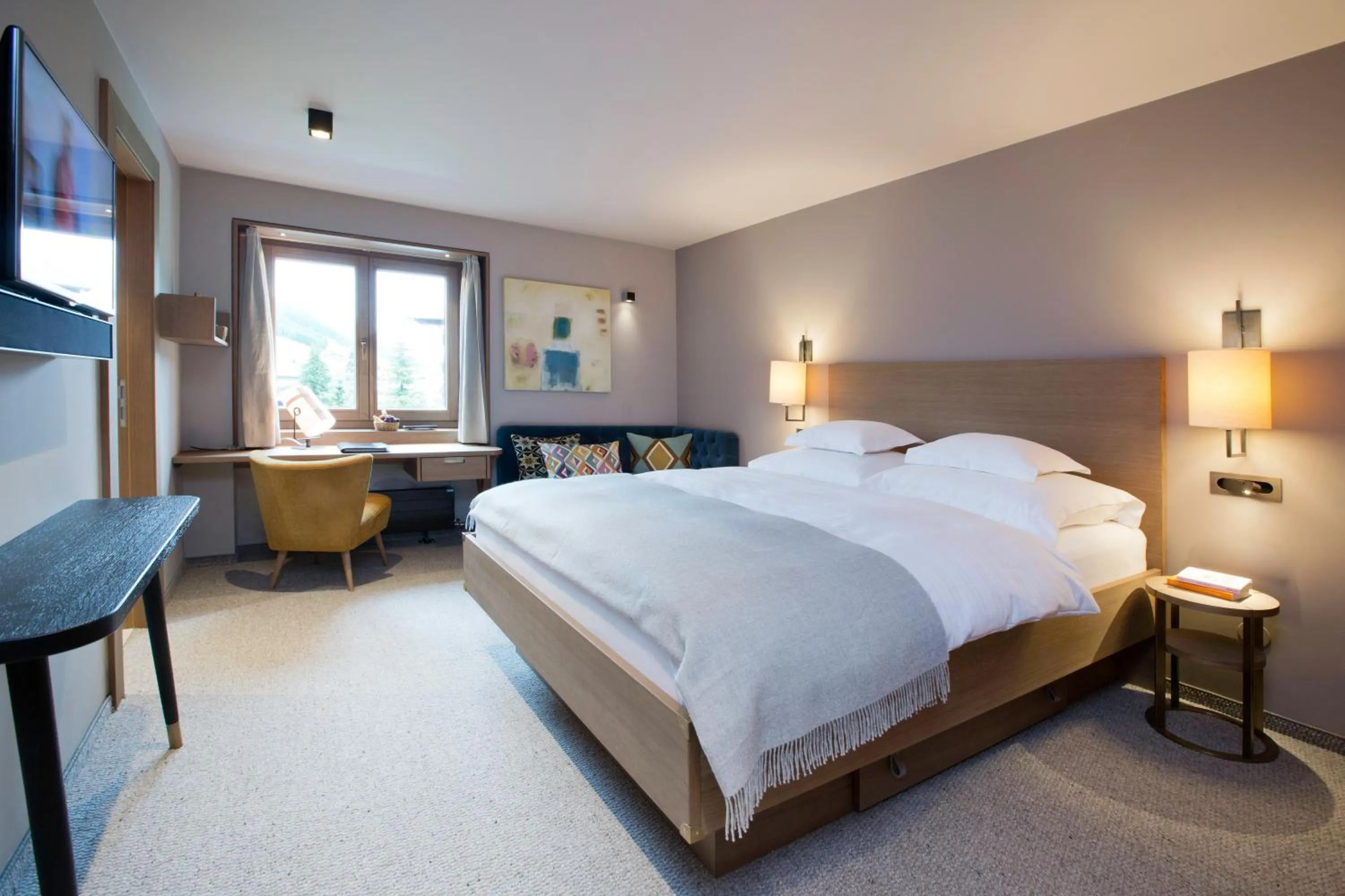 TV and multimedia, Bed in Hotel Berghof