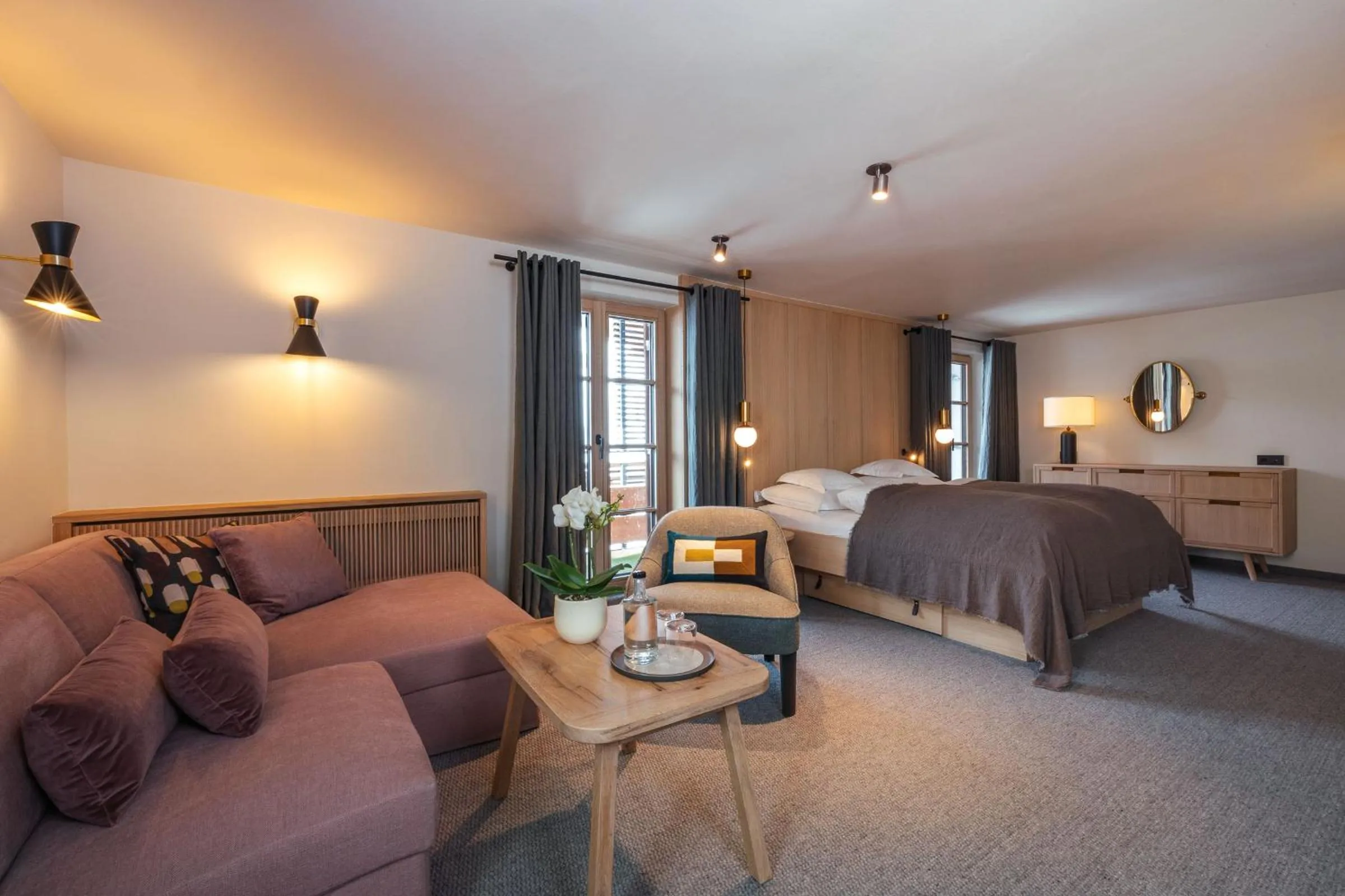 Bed in Hotel Berghof