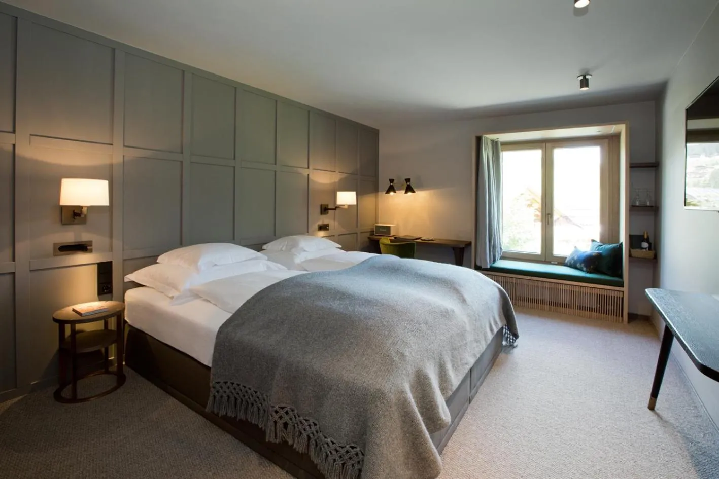 Bed in Hotel Berghof