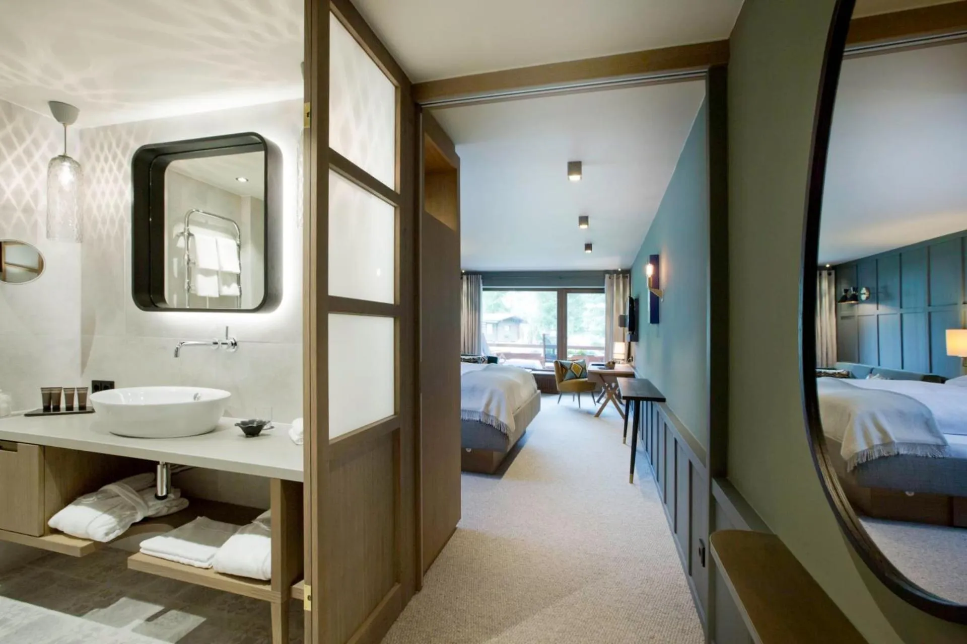 Bed in Hotel Berghof