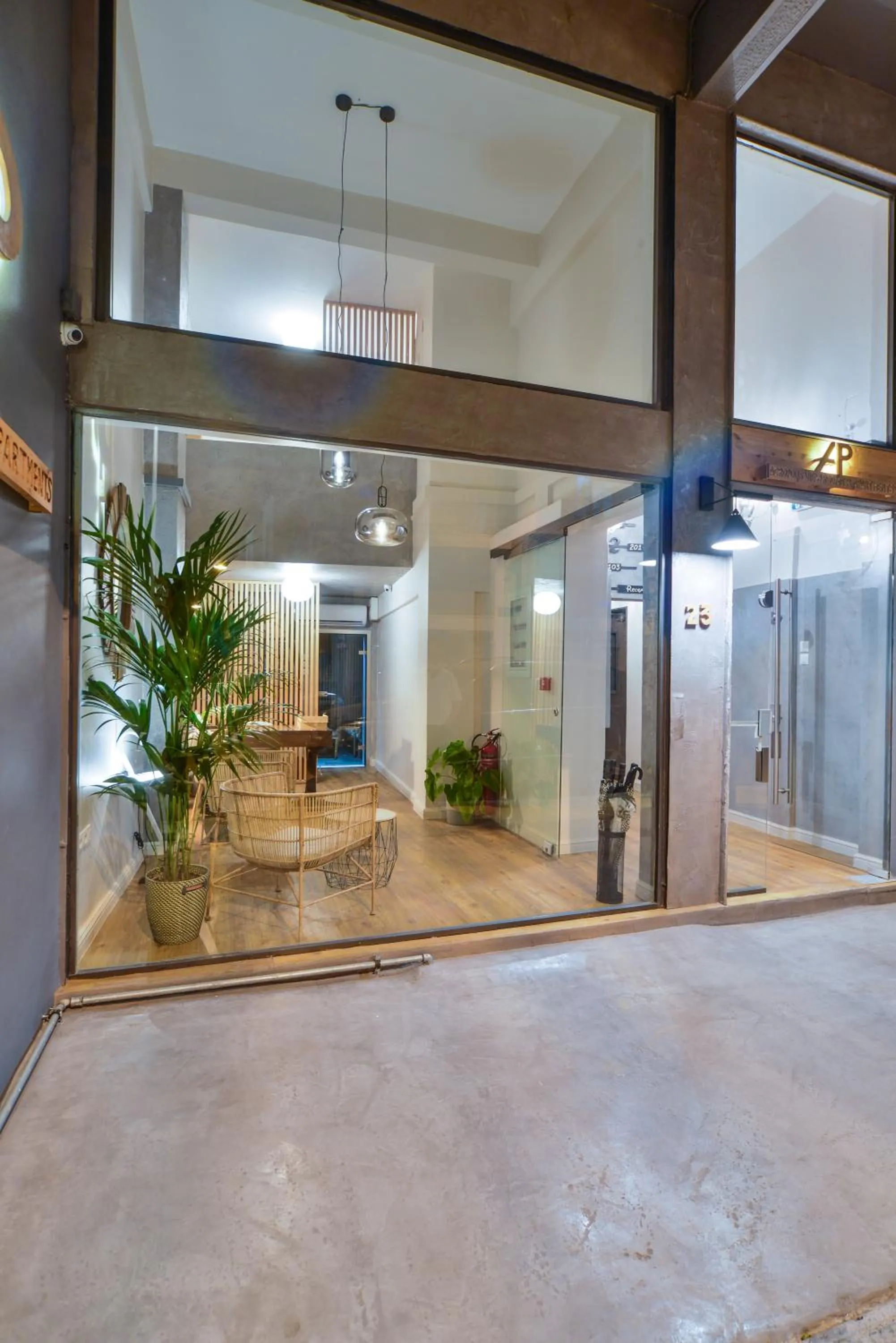 Lobby or reception in A.P. Acropolis View Apartments