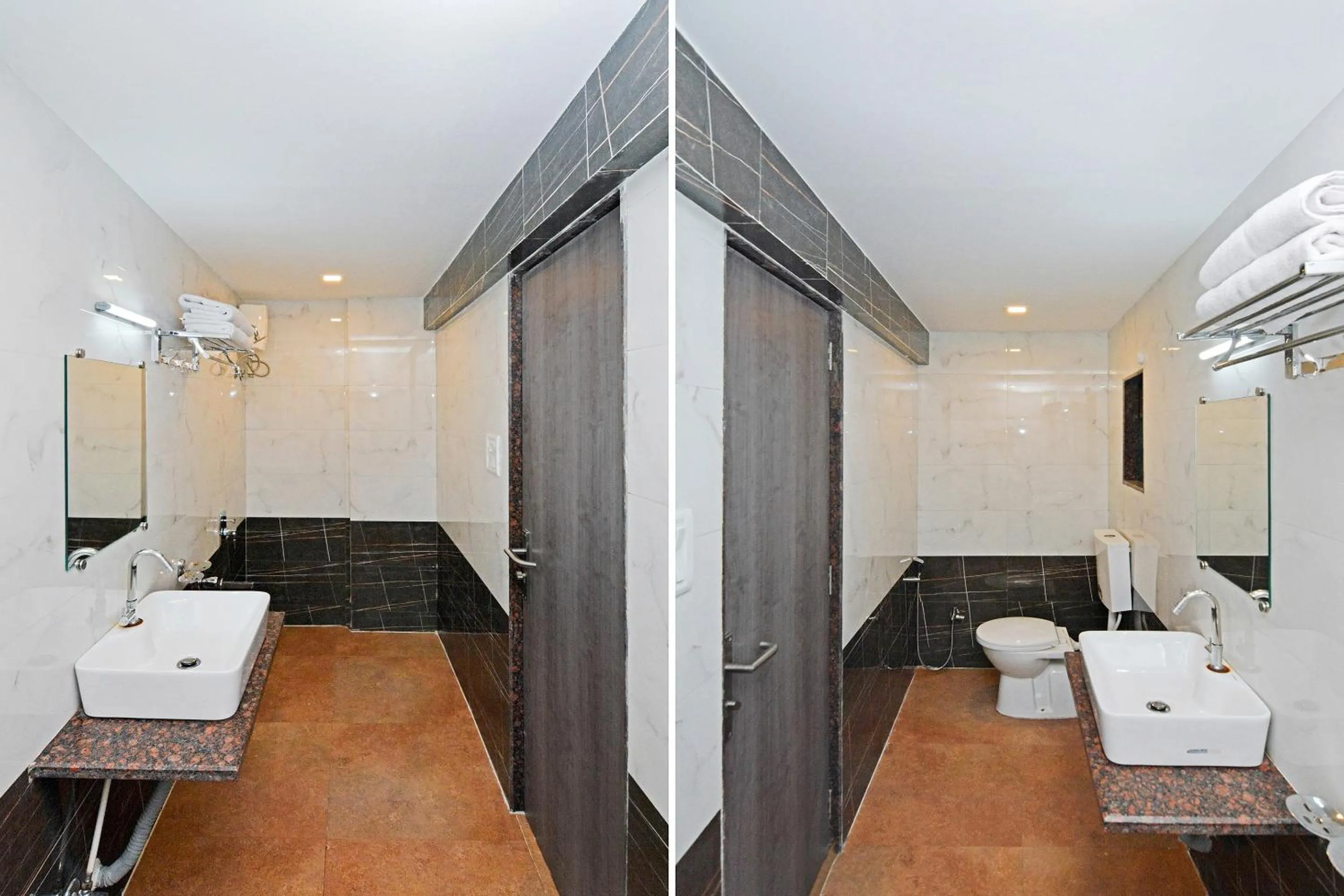 Bathroom in Hotel O Ashwarya Service Apartment