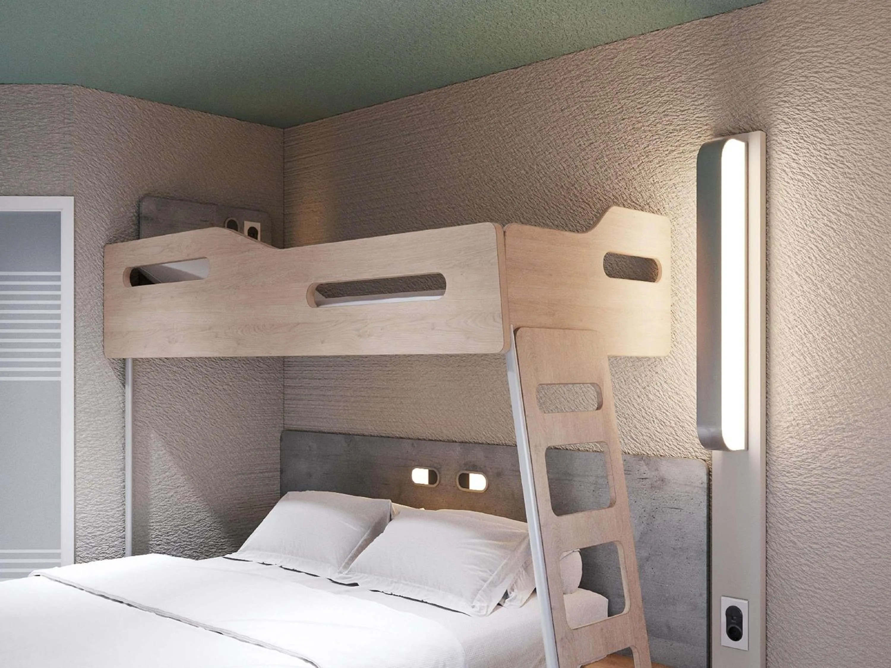 Bedroom, Bed in ibis budget Poitiers Nord Futuroscope