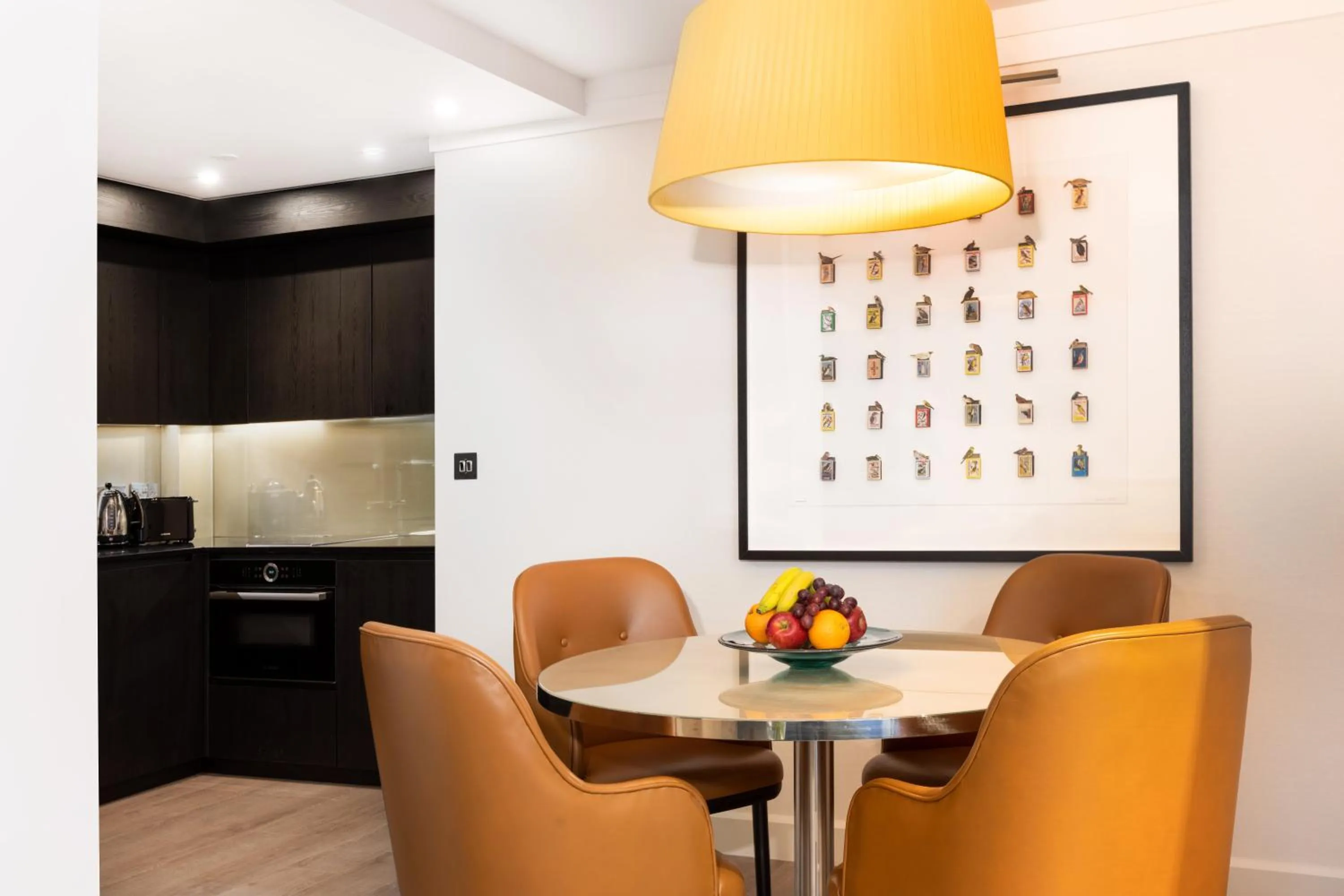 Dining area in 15 Basil Street Knightsbridge, Luxury Serviced Apartments