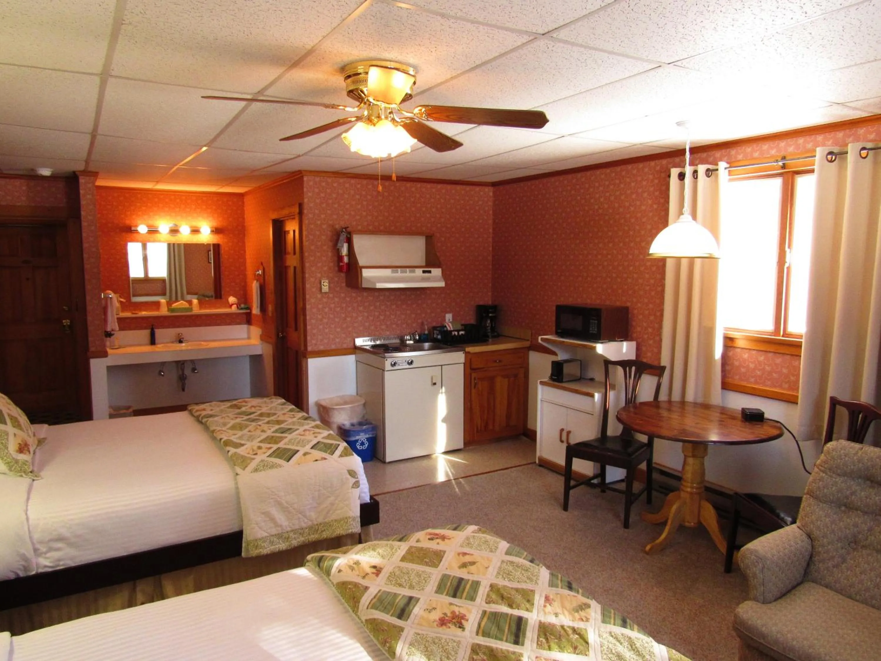 Bed in Carlson's Lodge