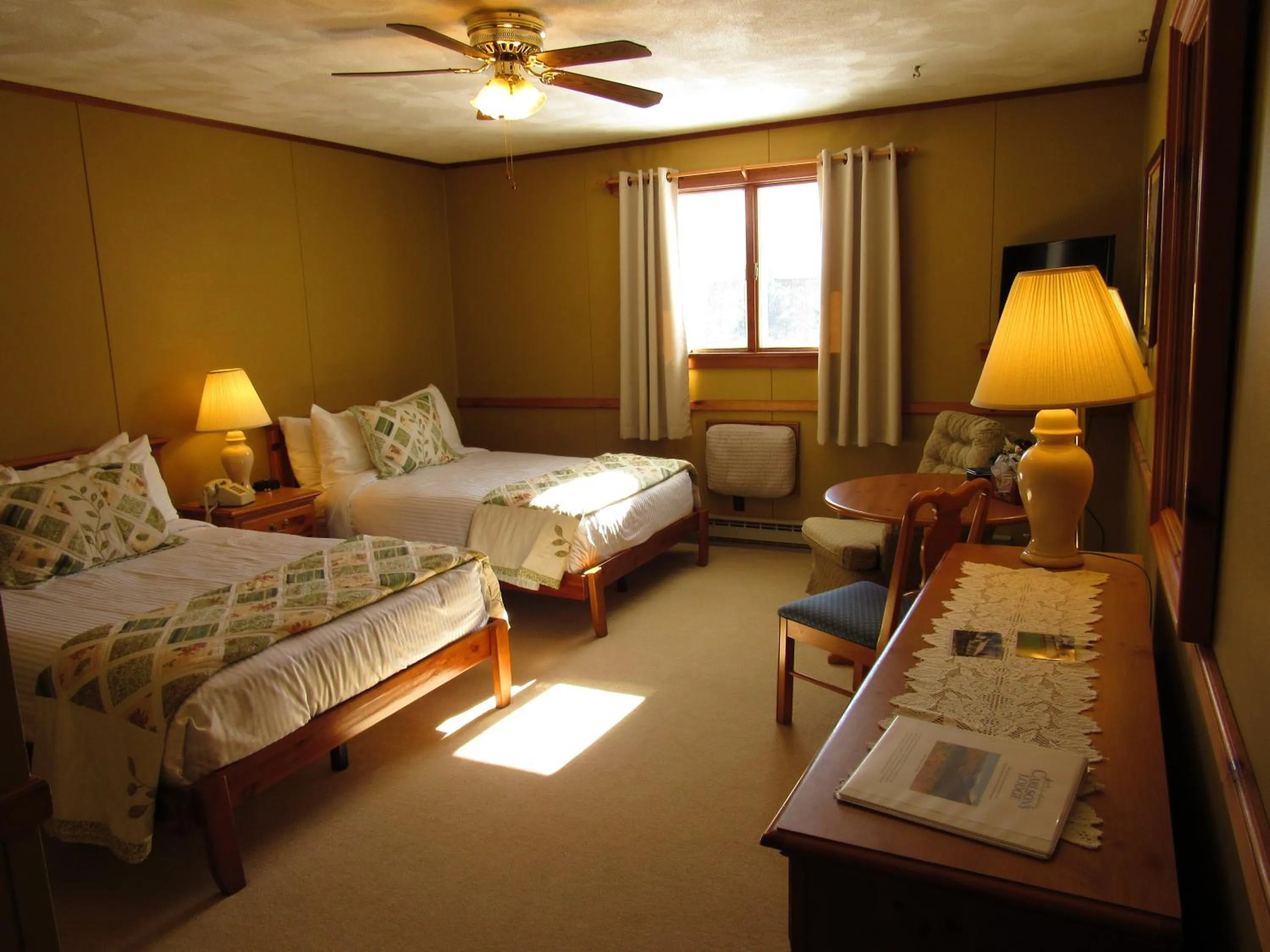 Bed in Carlson's Lodge