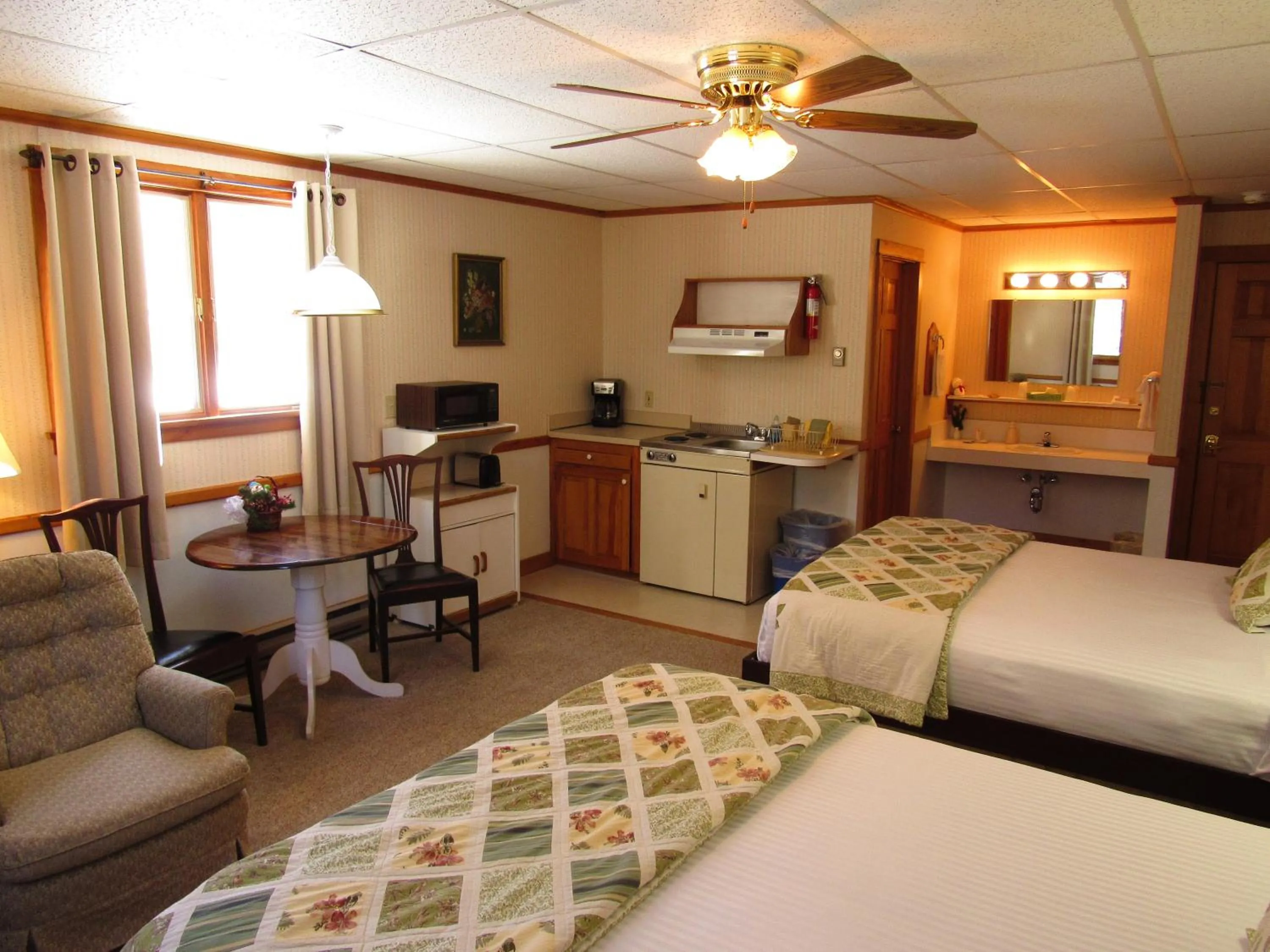 Bed in Carlson's Lodge