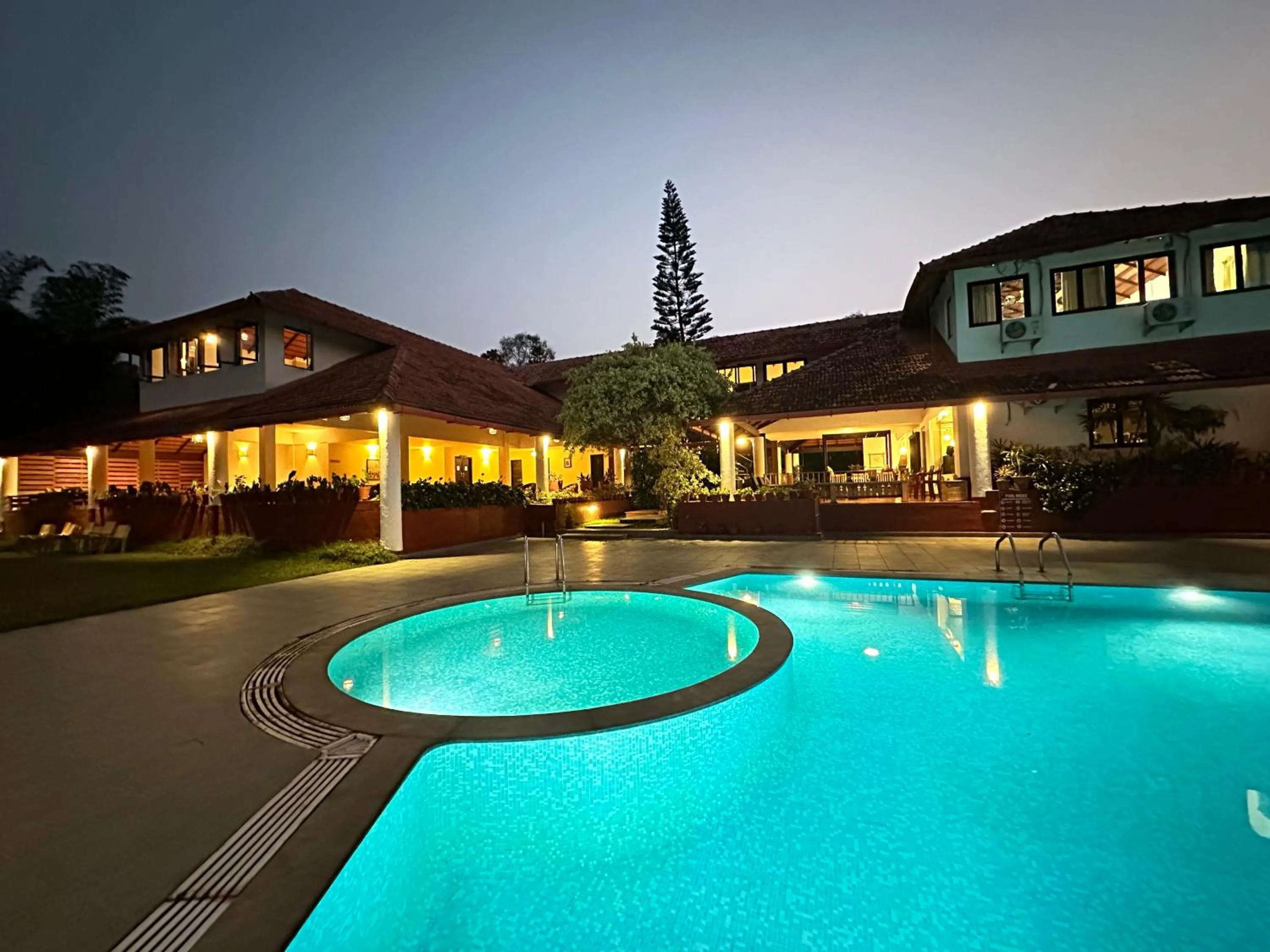 Swimming pool in Kadkani River Resort Coorg