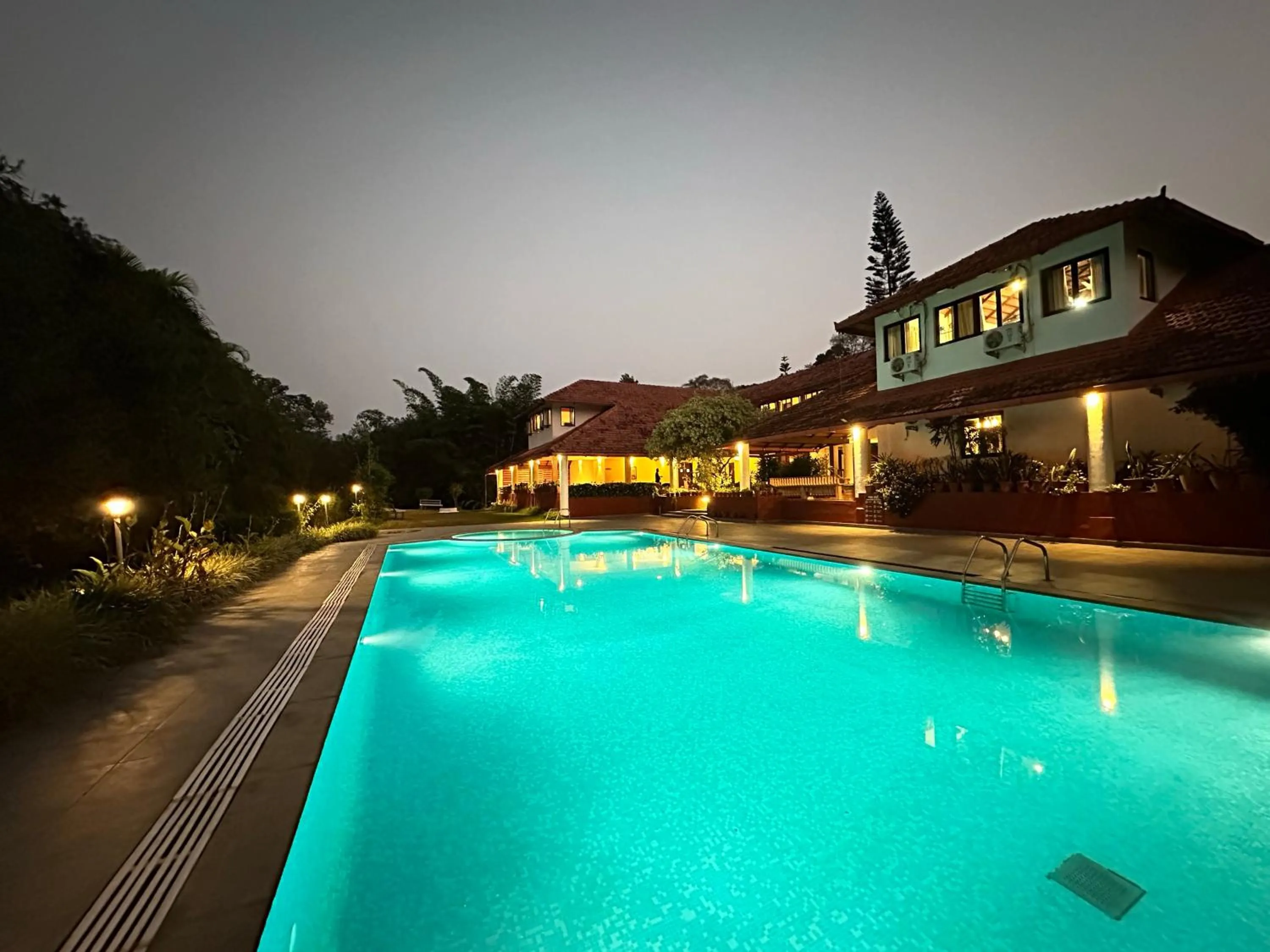 Swimming pool in Kadkani River Resort Coorg