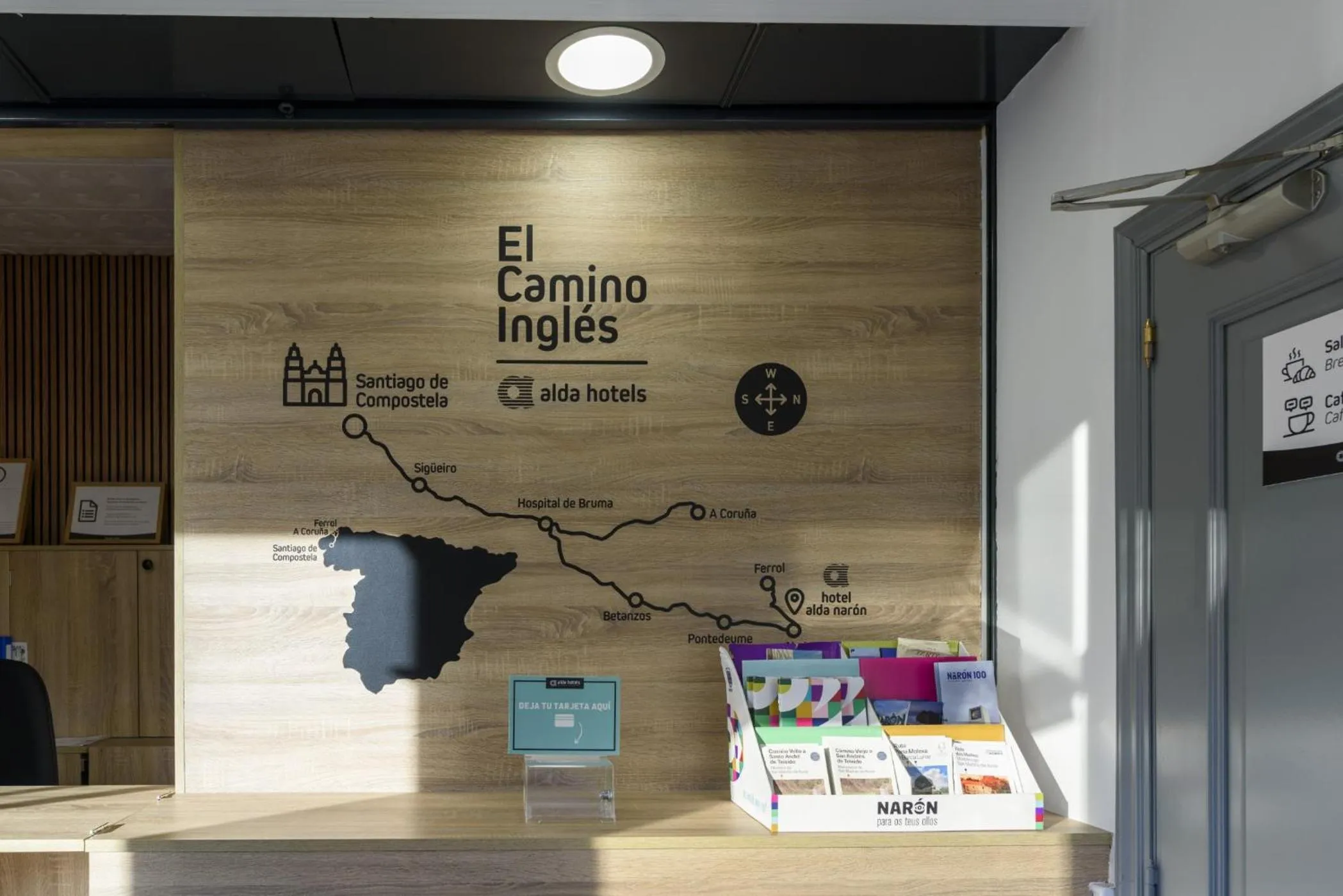 Lobby or reception in Hotel Alda Narón