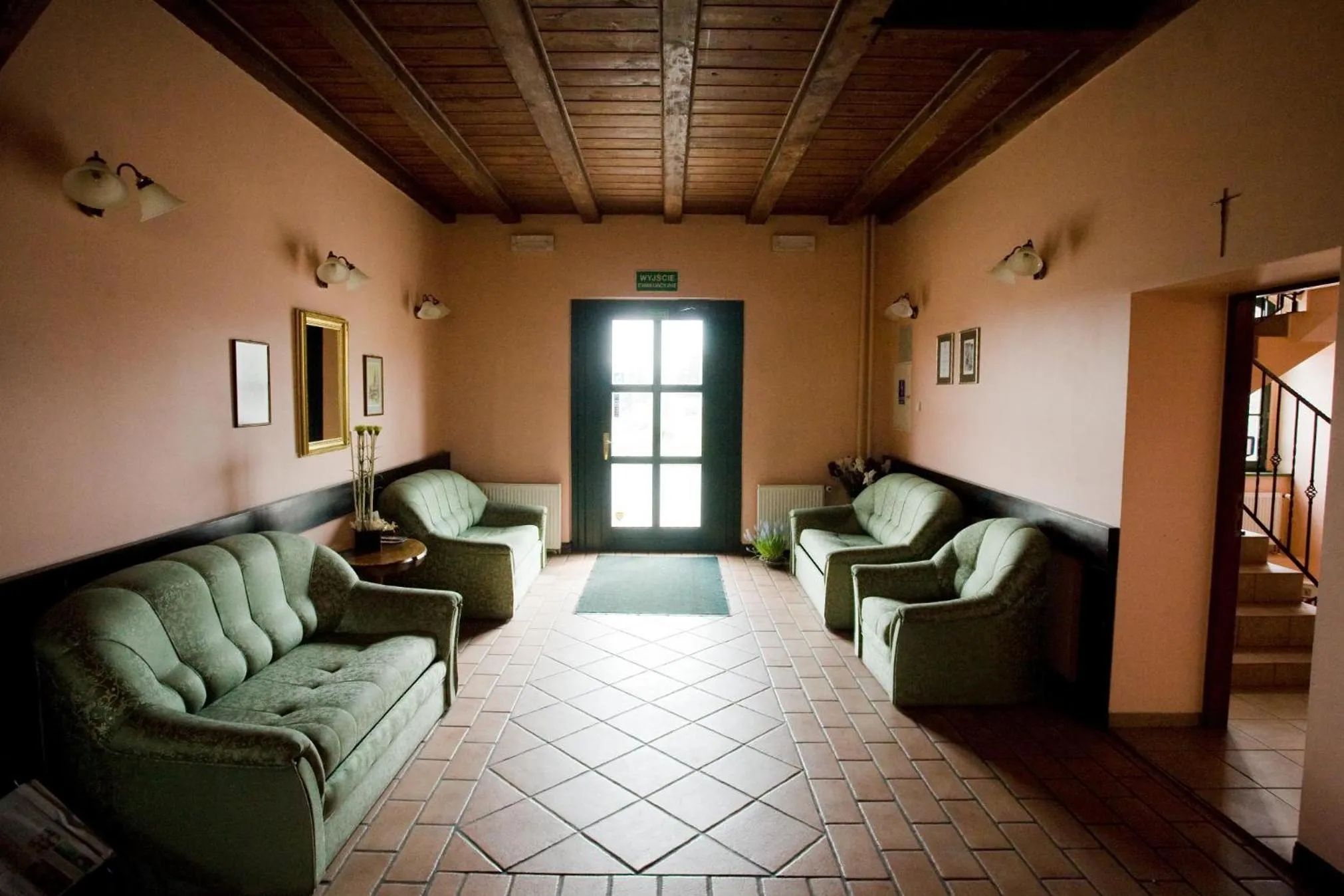 Lobby or reception in Hotel Mały Młyn