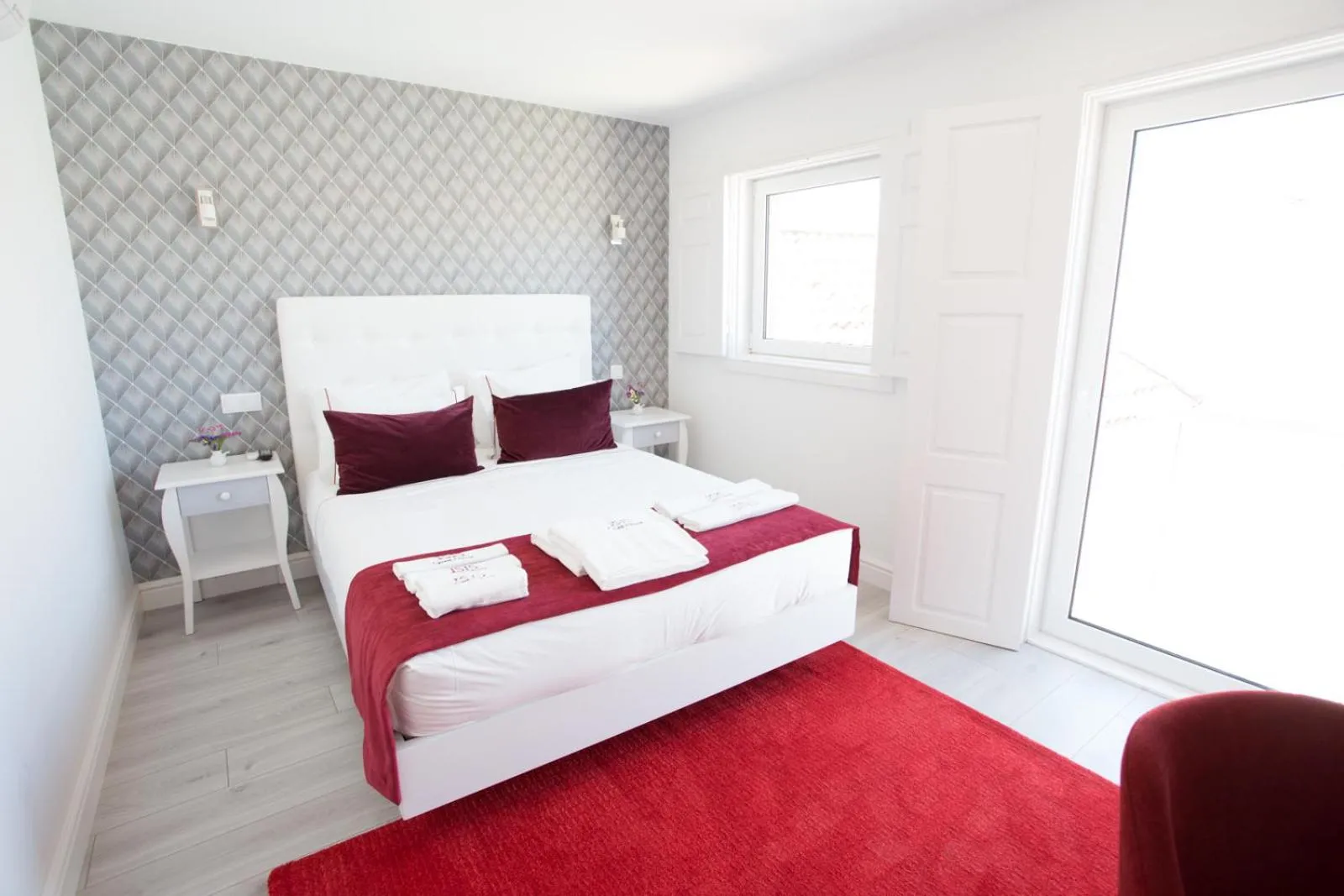 Bed in ÍSIS Guest House