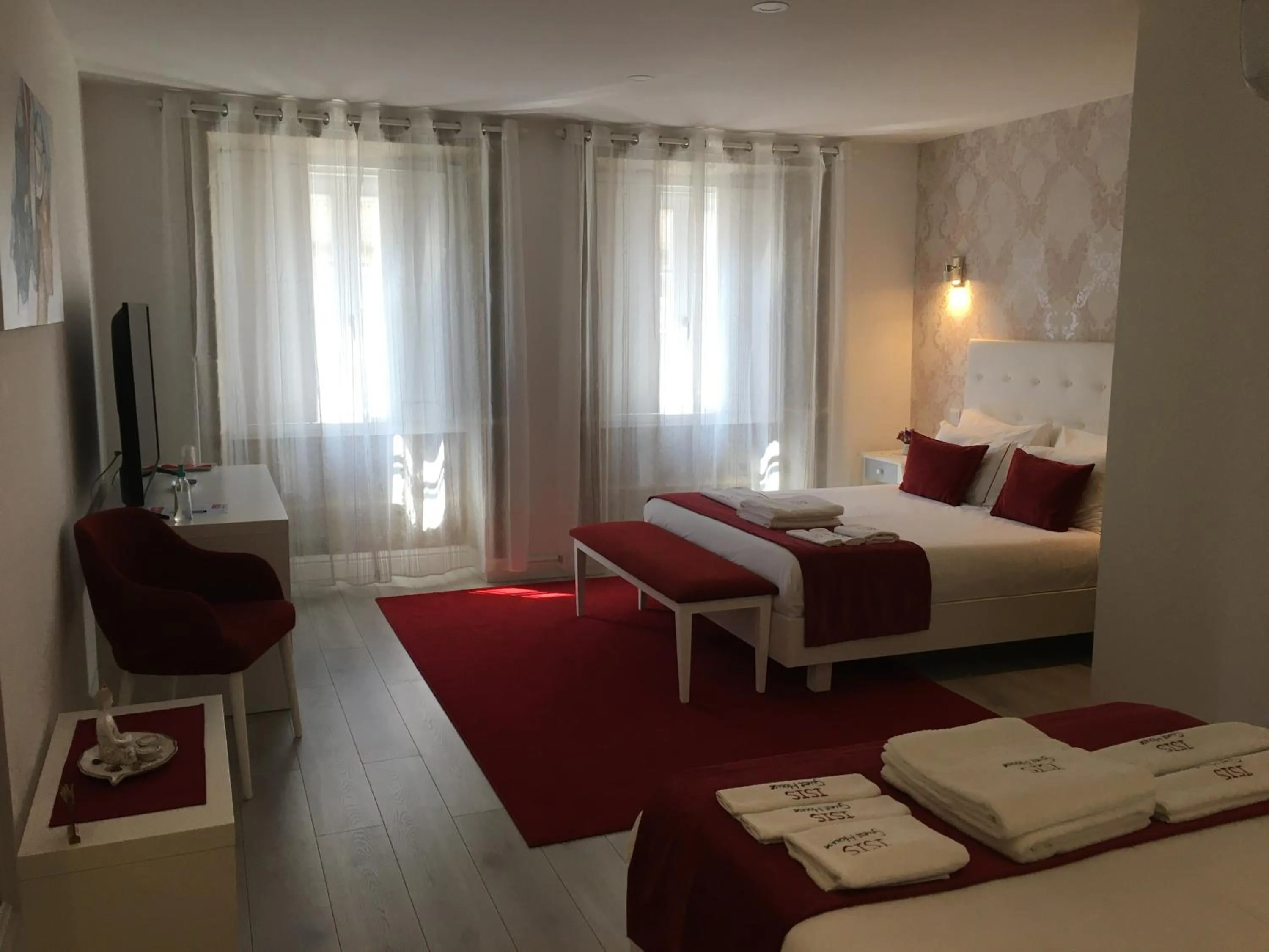 Bed in ÍSIS Guest House