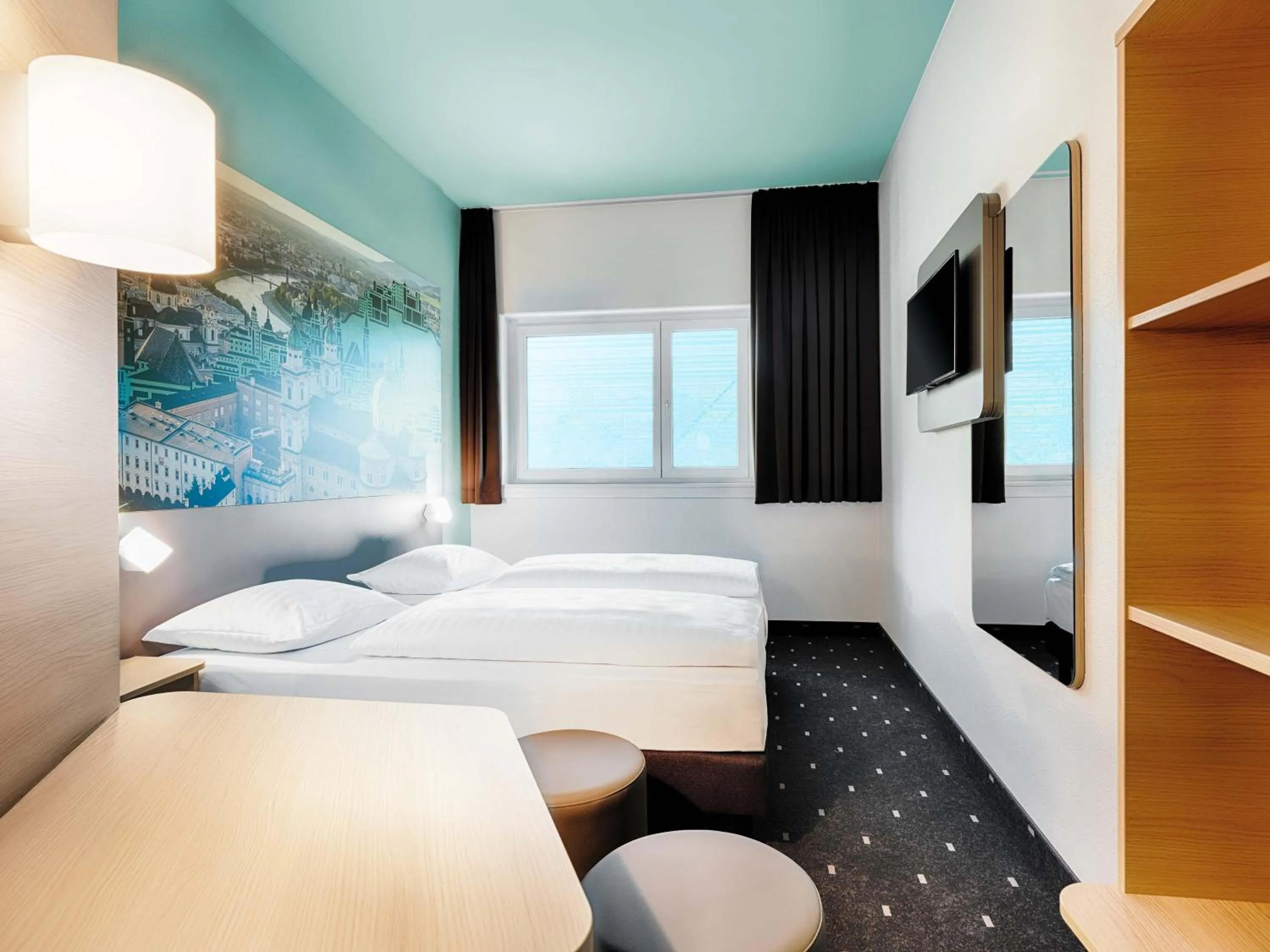 Photo of the whole room, Bed in B&B Hotel Salzburg-Nord