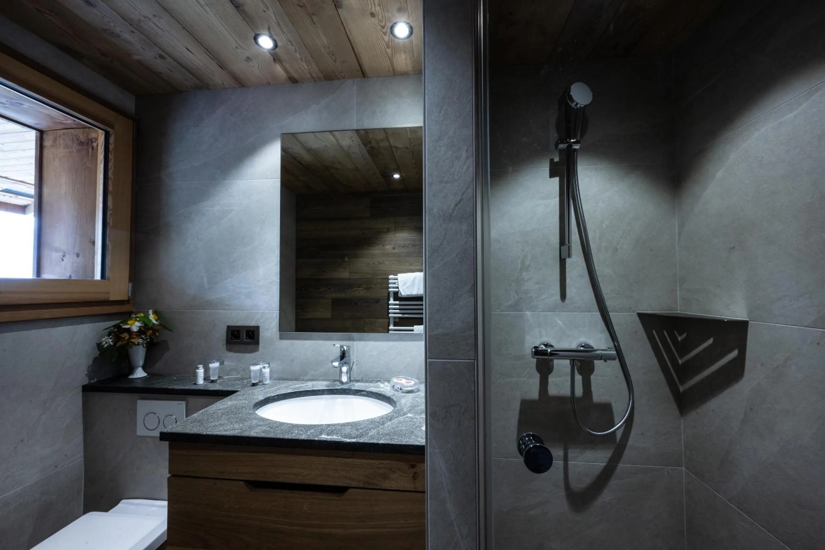 Shower in Le Chamois d'Or