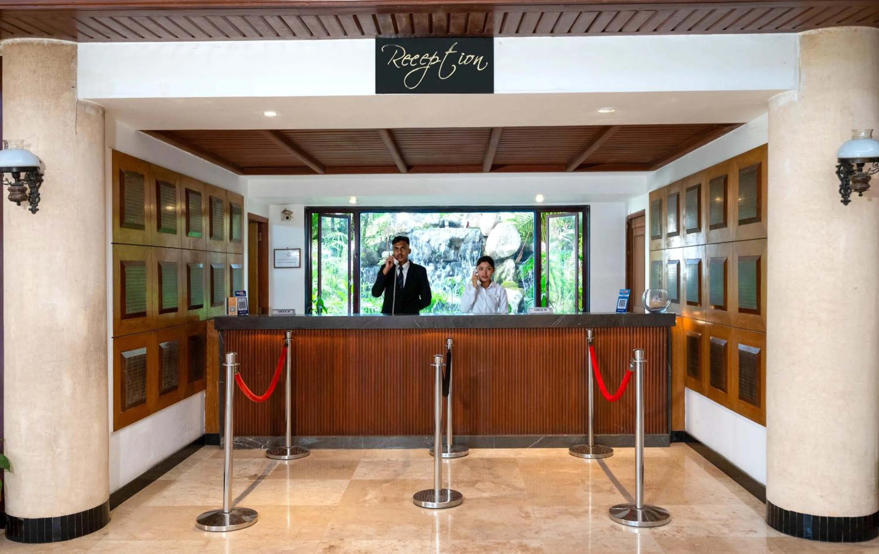 Staff in The Lagoona Resort