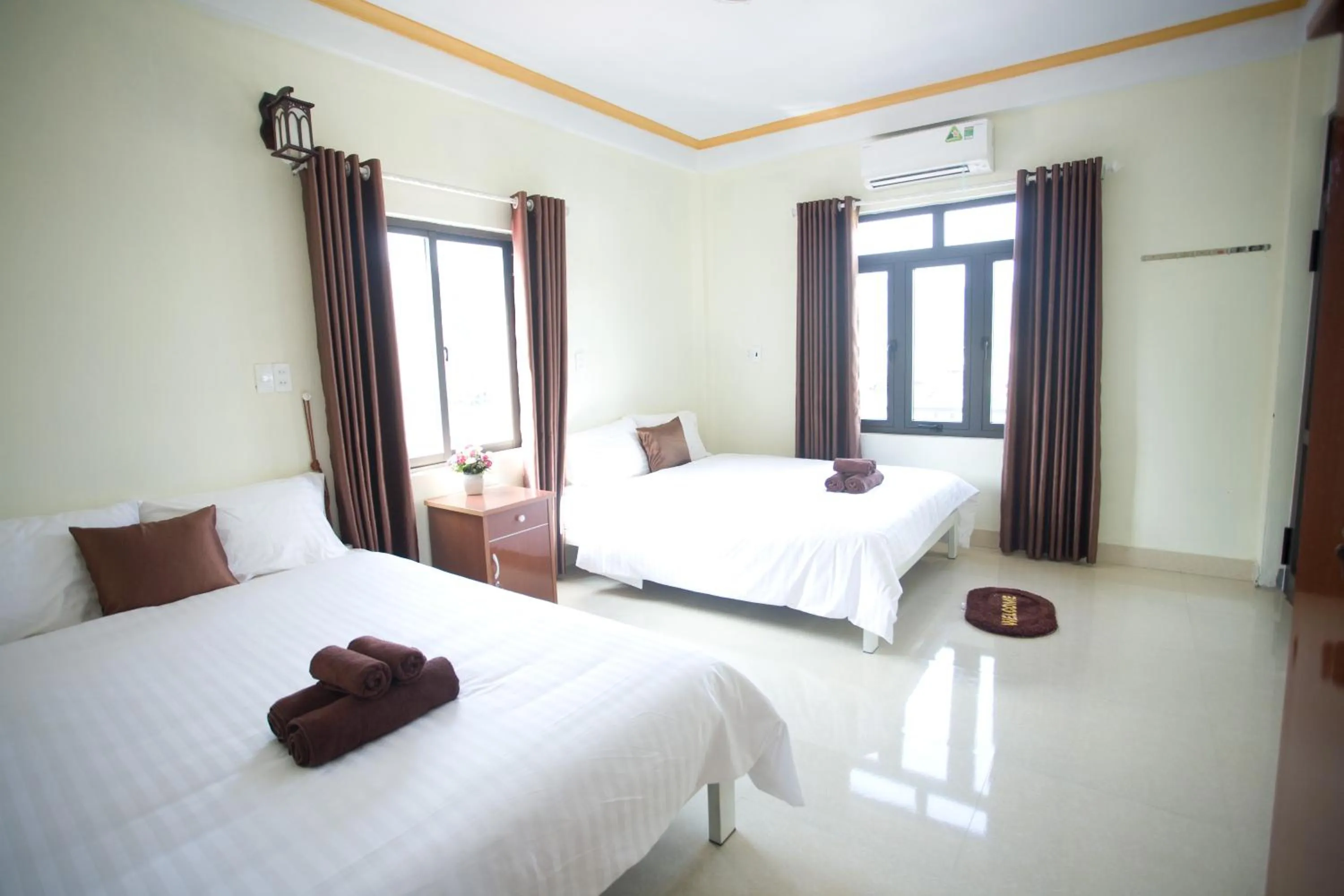 Bed in Golden Forest Homestay