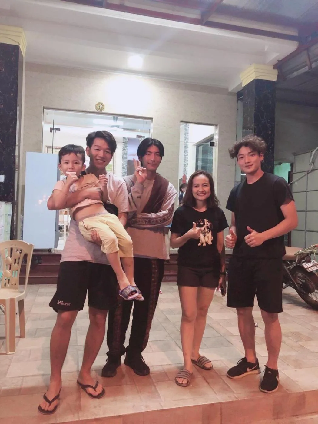 group of guests in Golden Forest Homestay