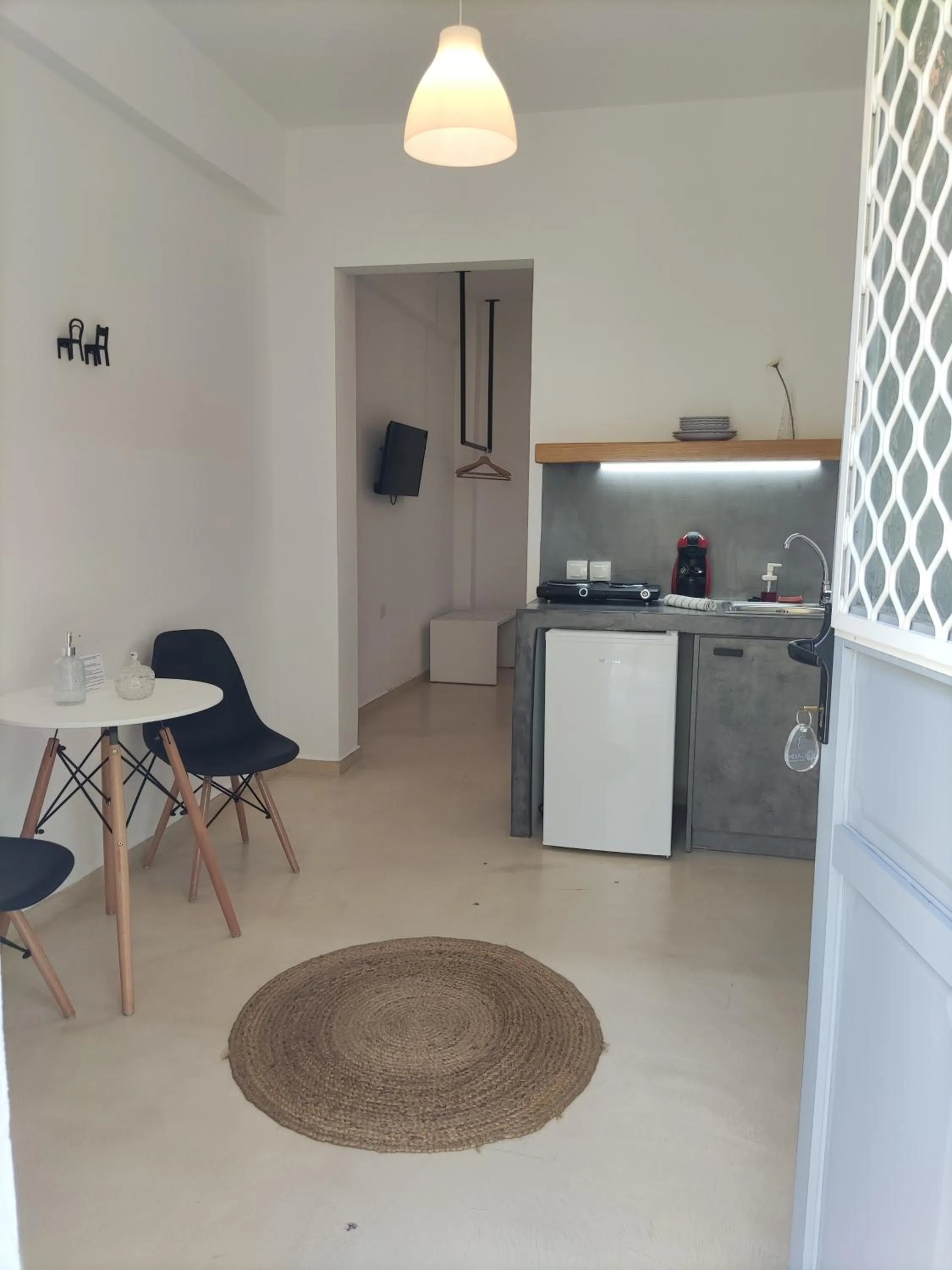 Kitchen or kitchenette in Galini Rooms & Apartments