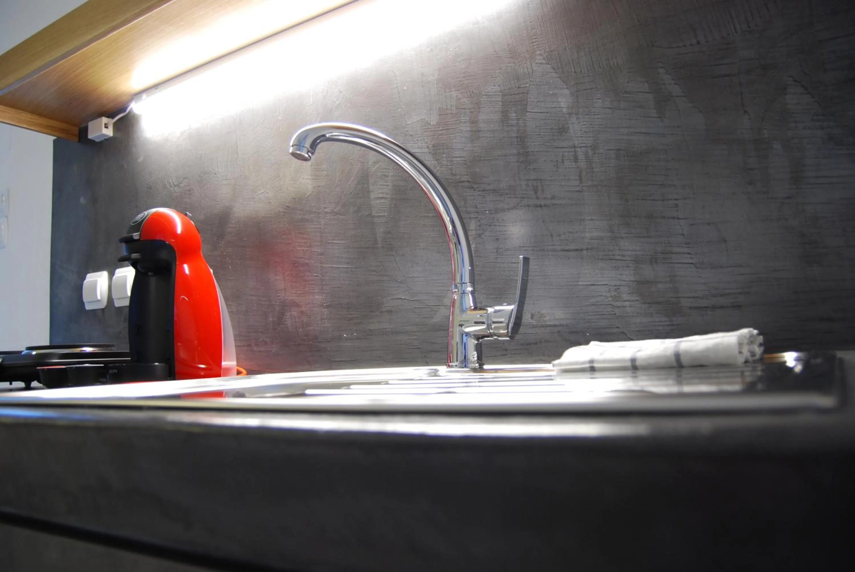 Kitchen or kitchenette in Galini Rooms & Apartments